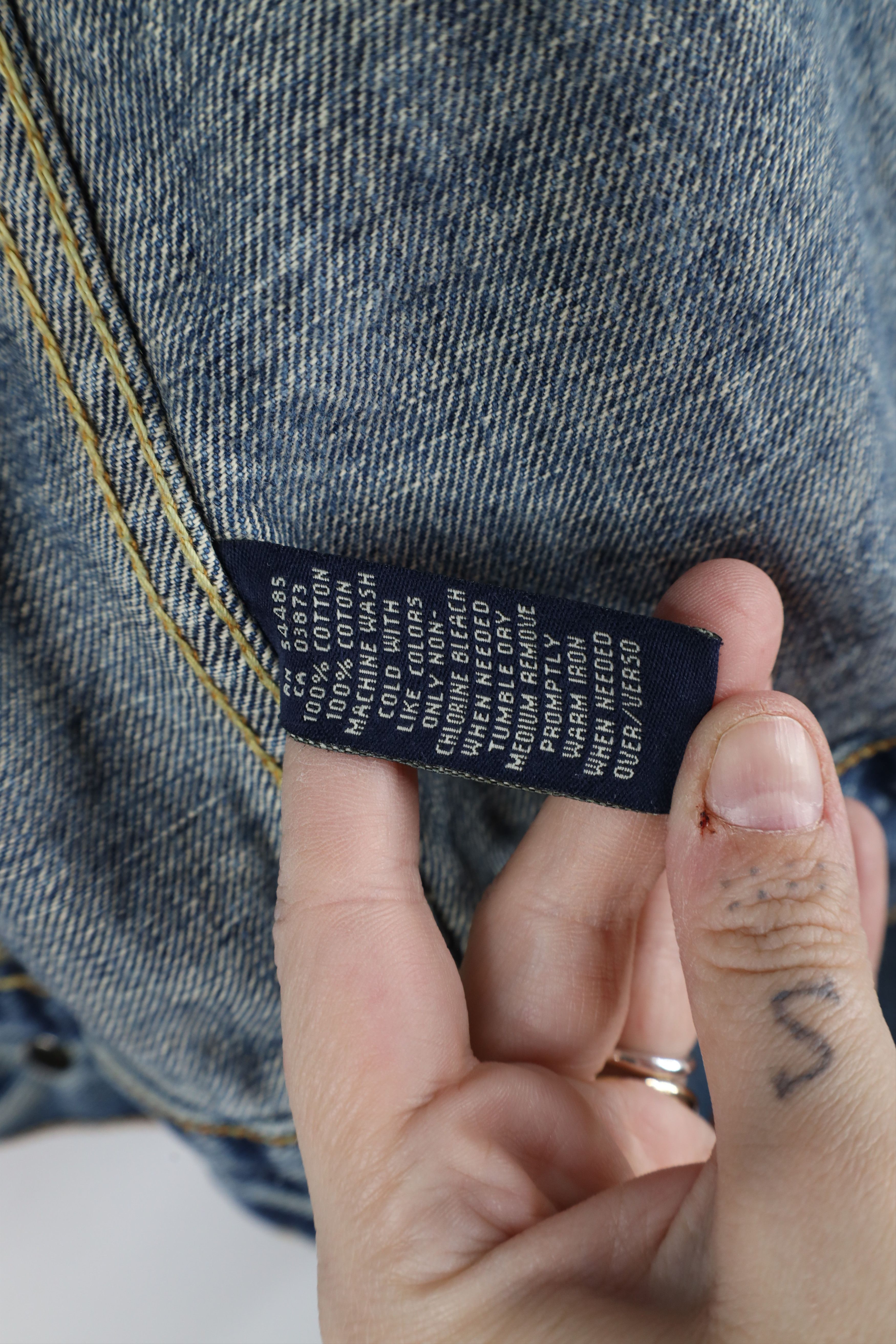 American Eagle Outfitters × Vintage Vintage Y2K American Eagle Outfitters Jean Trucker Jacket Size US S / EU 44-46 / 1 - 11 Thumbnail