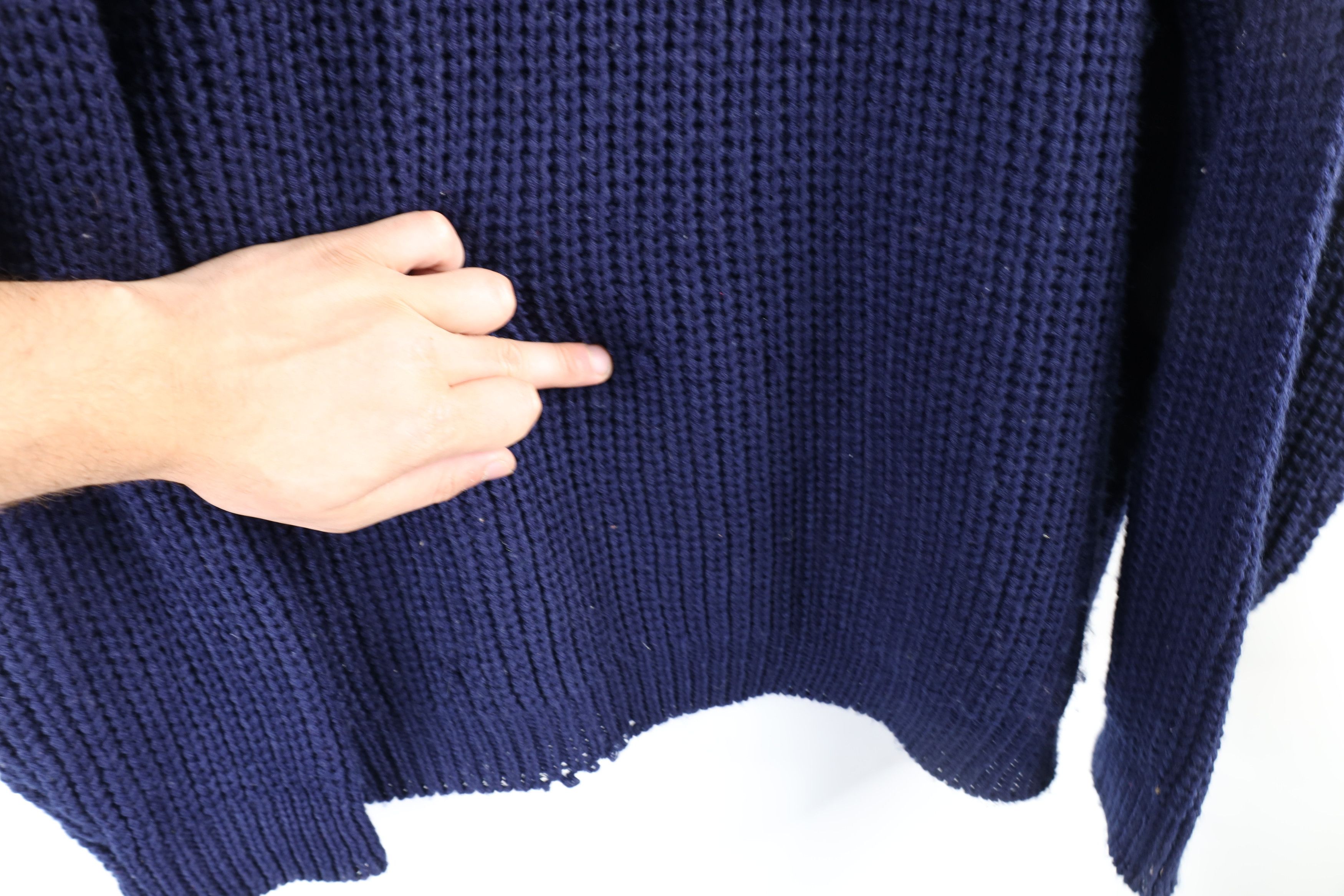 Vintage Vintage 90s Streetwear Baggy Chunky Ribbed Knit Sweater Size US L / EU 52-54 / 3 - 6 Thumbnail