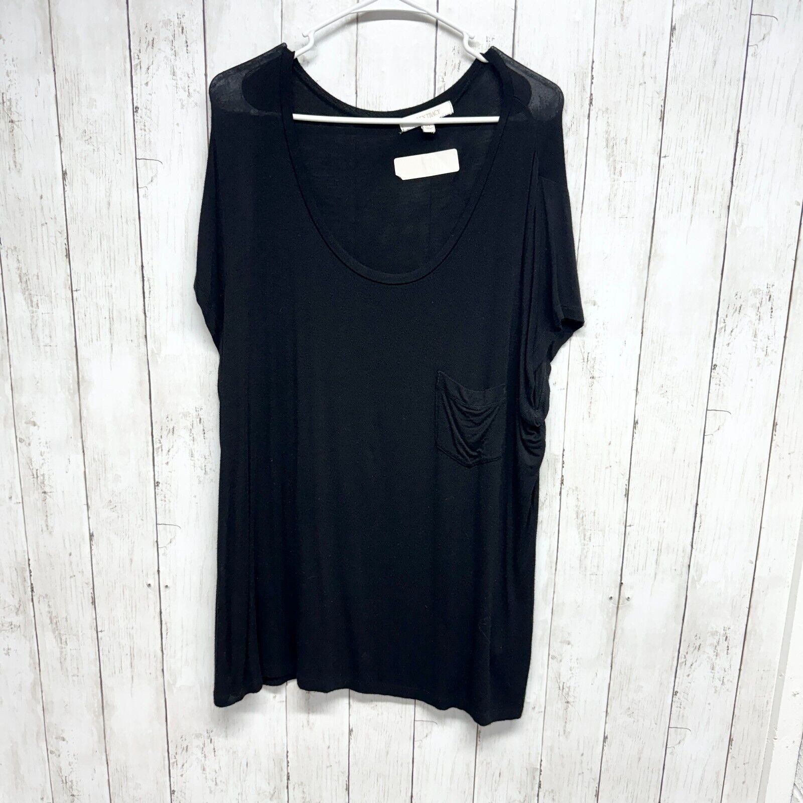 Other Ellen Tracy Tunic Sz XL Short Sleeve Straight Hem Round Neck Size XL / US 12-14 / IT 48-50 - 1 Thumbnail