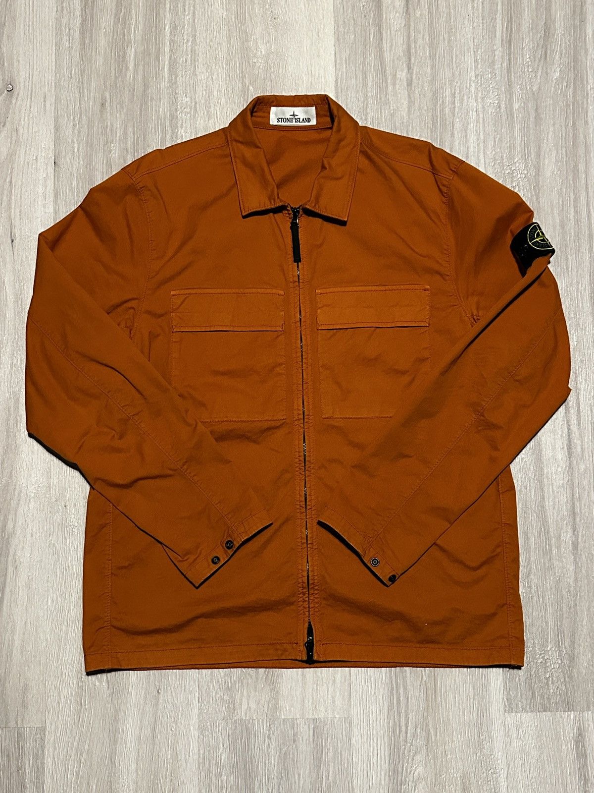 Stone Island Orange overshirt stone island jacket Size US L / EU 52-54 / 3 - 2 Thumbnail