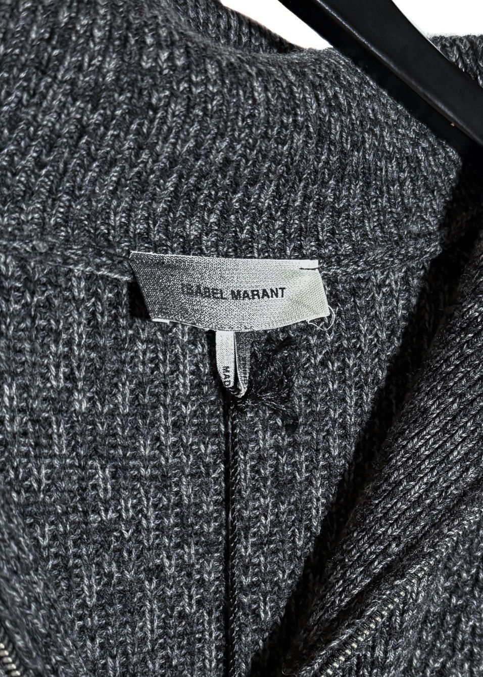 Isabel Marant Isabel Marant Melange Grey Benny Half Zip Knit Sweater Size US L / EU 52-54 / 3 - 5 Thumbnail