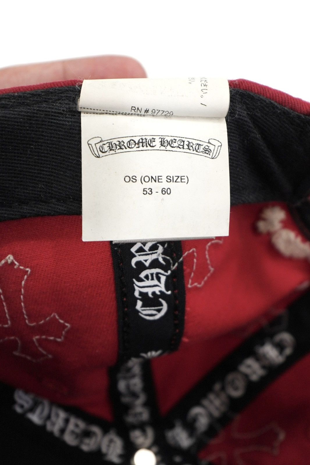 Chrome Hearts Chrome Hearts Leather Cross Patch Hat 'Red' Size ONE SIZE - 8 Thumbnail