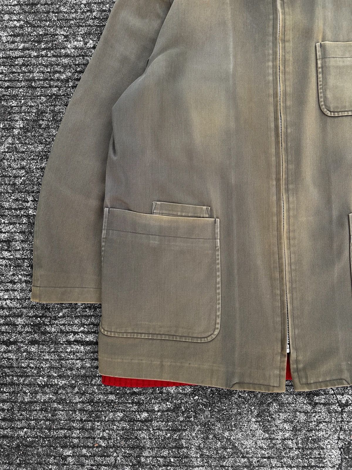 Comme des Garcons Homme Comme des Garcons AW97 Red Knit Lined Field Jacket Size US M / EU 48-50 / 2 - 5 Thumbnail
