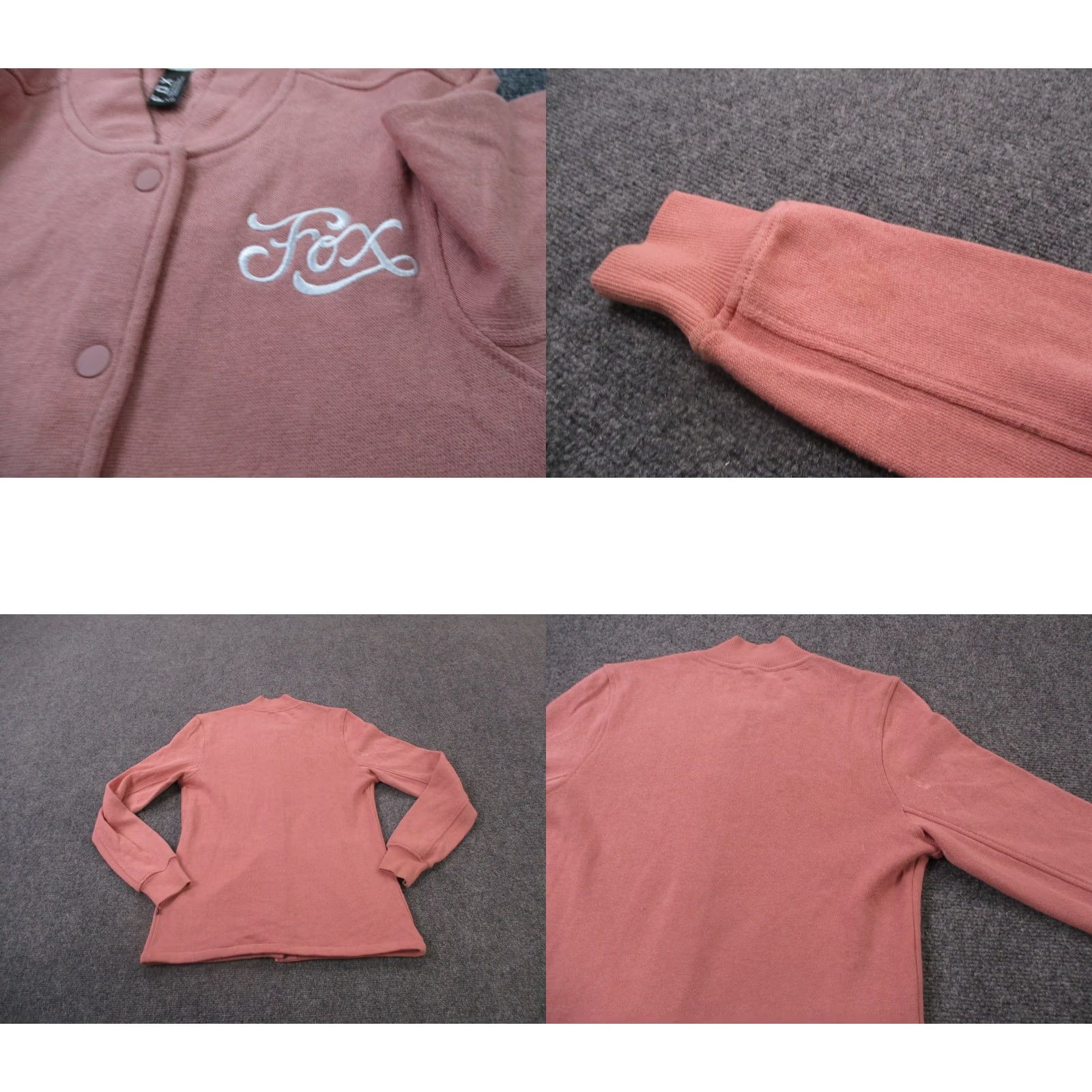 Fox Racing VINTAGE Fox Racing Sweater Women XS Pink Cardigan Sport Varsity Preppy Fall Logo Size XS / US 0-2 / IT 36-38 - 8 Thumbnail