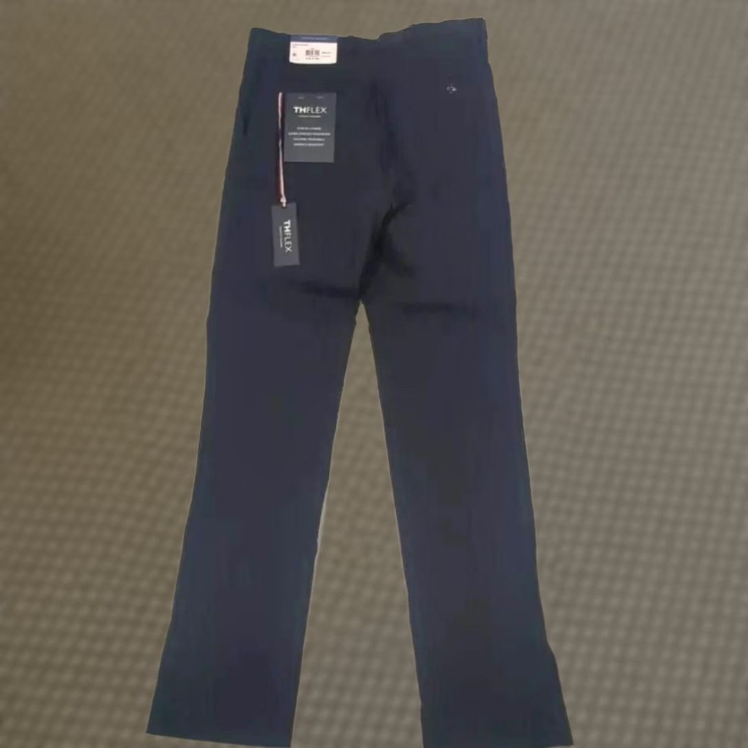 Tommy Hilfiger Tommy Hilfiger Men Navy Blue Chino Performance Straight Pant 32x33 THFLEX Size US 32 / EU 48 - 1 Thumbnail