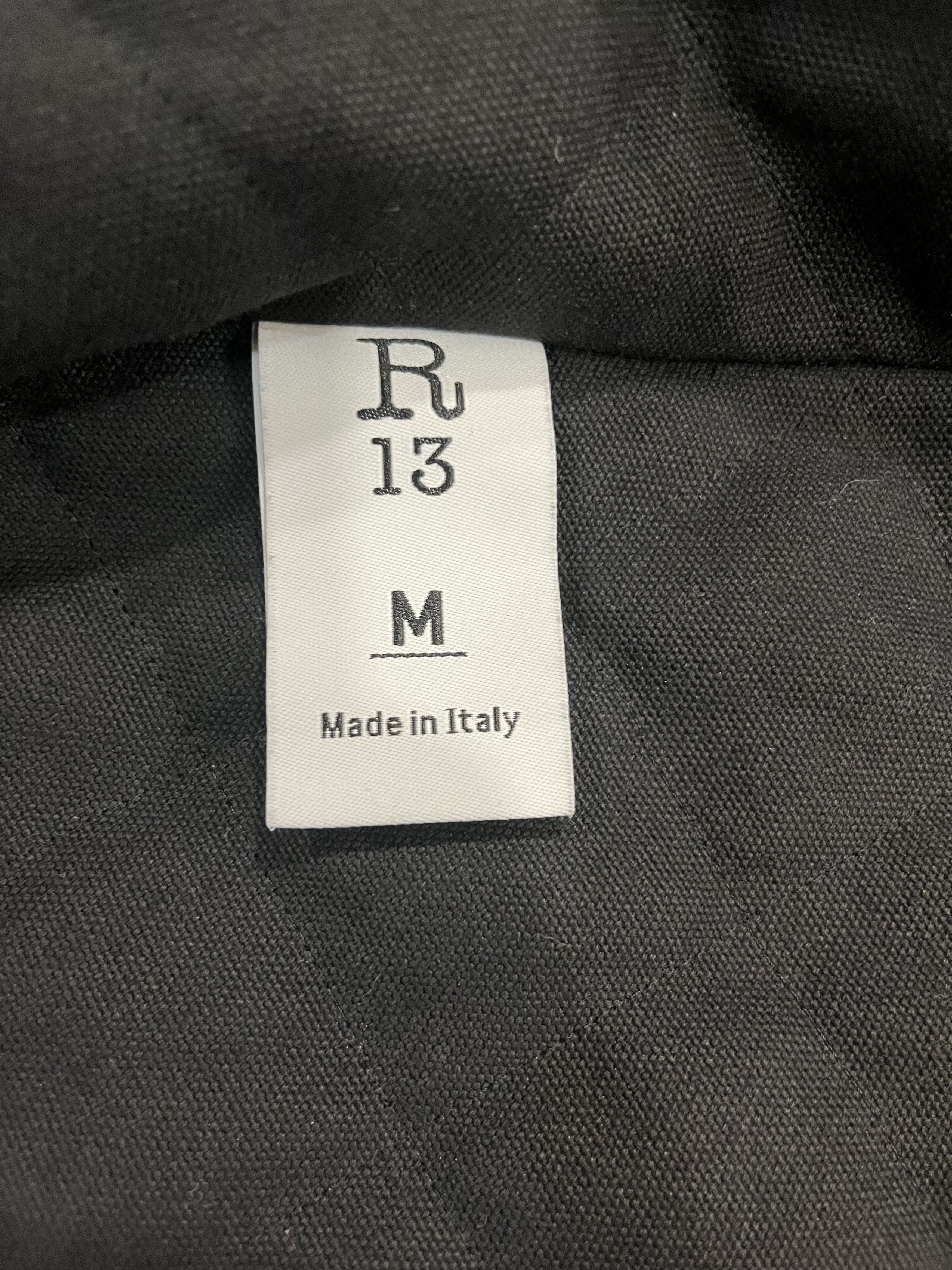 R13 R13 leather sleeves denim long coat Size US M / EU 48-50 / 2 - 3 Thumbnail