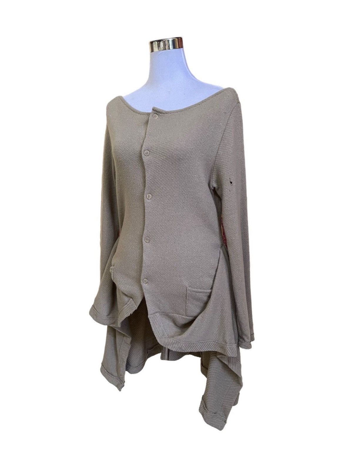 Yohji Yamamoto Lemi Feu Asymmetrical Wool Jacket Size S / US 4 / IT 40 - 2 Thumbnail