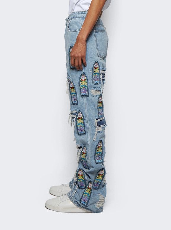 Who Decides War o1gr1nt0525 Cathedral Fusion Denim in Sky Size US 26 / EU 42 - 3 Thumbnail
