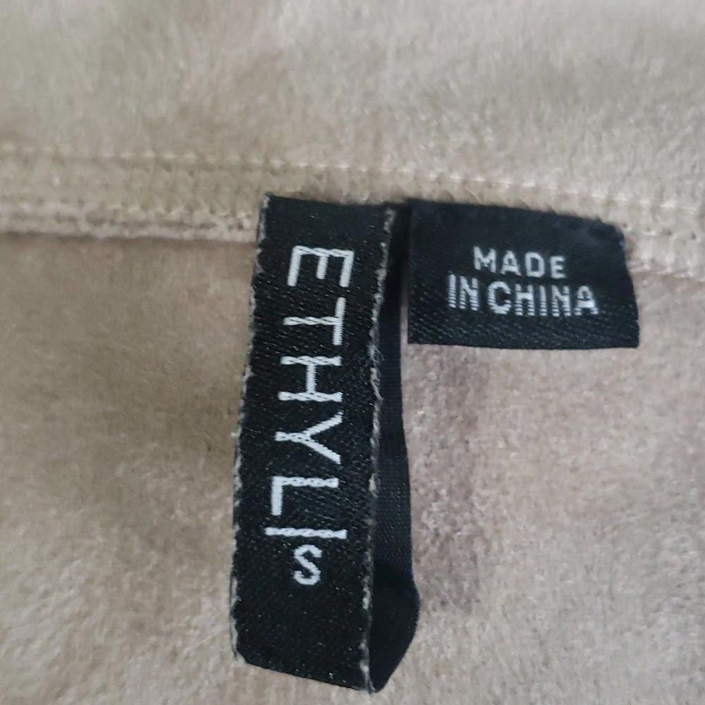 Designer CT1934 Ethyl Tan Faux Suede Jacket S Size S / US 4 / IT 40 - 7 Thumbnail