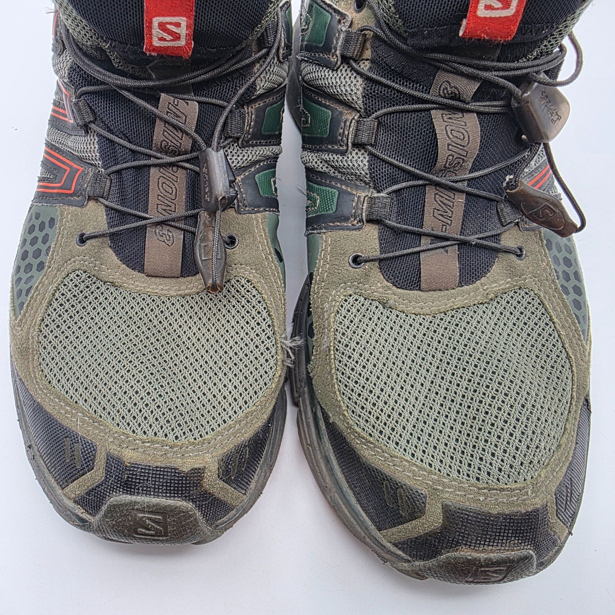 Salomon Salomon X-Mission 3 Mens 11.5 Green Red Trail Running Shoes Size US 11.5 / EU 44-45 - 10 Thumbnail