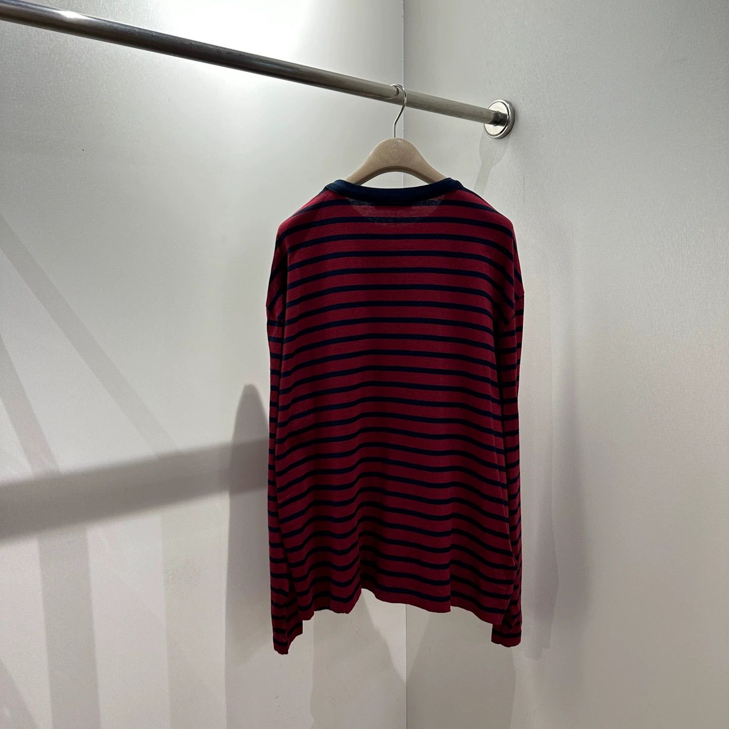 Prada Prada may541 25FW Striped Logo Pocket Long Sleeve Size S Size US S / EU 44-46 / 1 - 2 Thumbnail