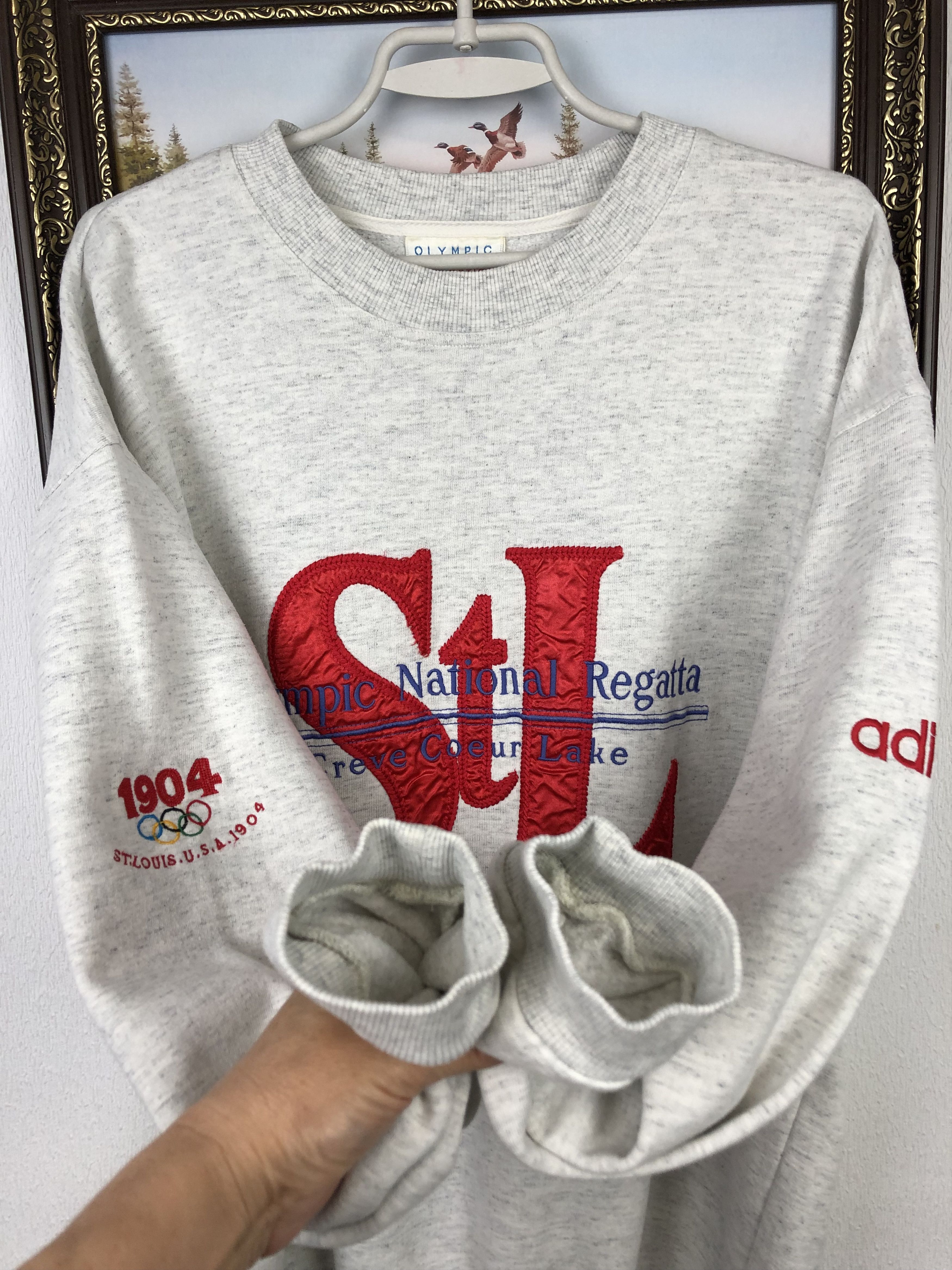 Adidas Vintage Adidas Saint Louis Olympic Sweatshirt Crewneck Size US L / EU 52-54 / 3 - 6 Thumbnail