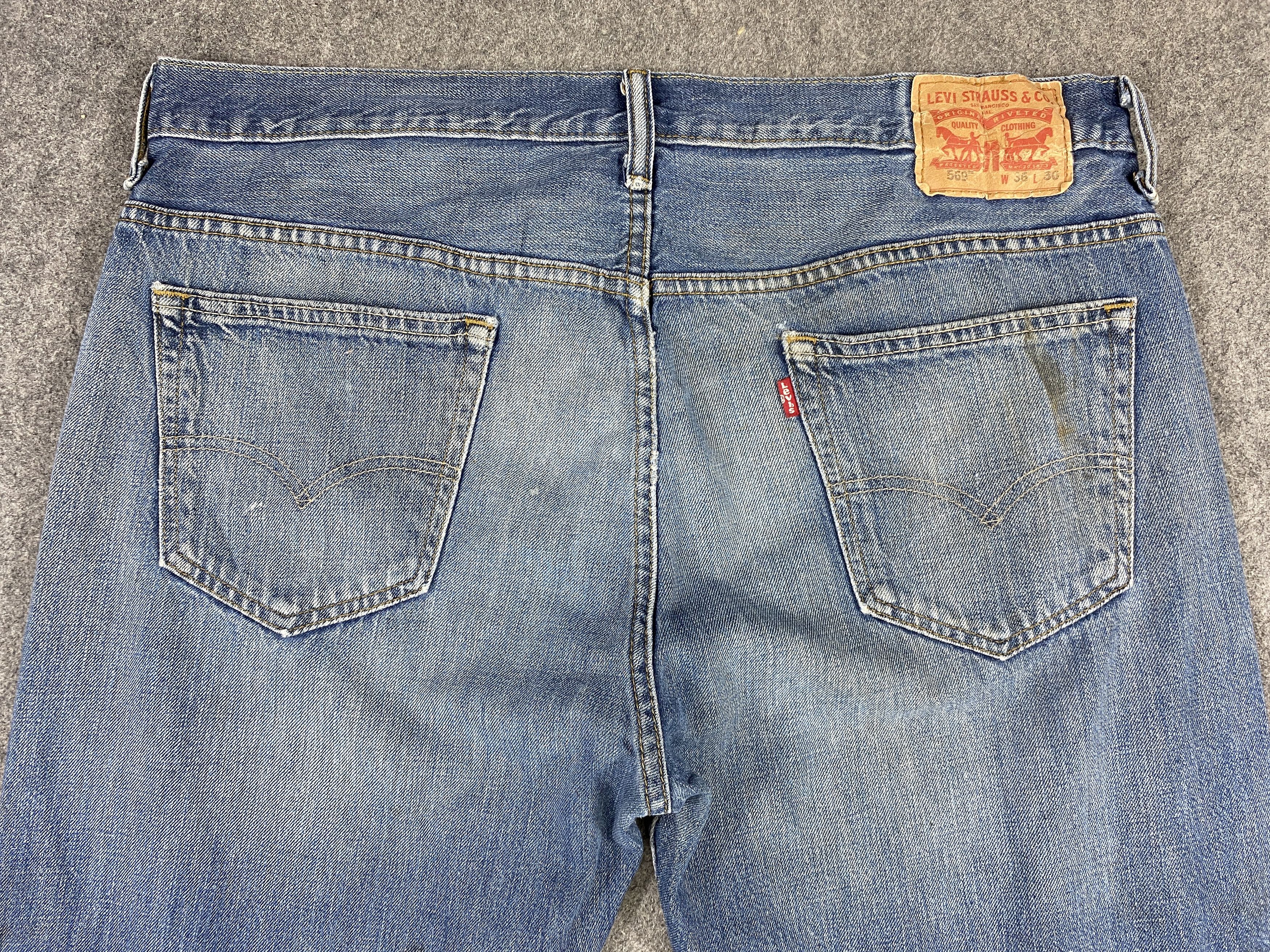 Japanese Brand Distressed Blue Vintage Levi's 569 38x35 Denim -JN2113 Size US 38 / EU 54 - 4 Thumbnail