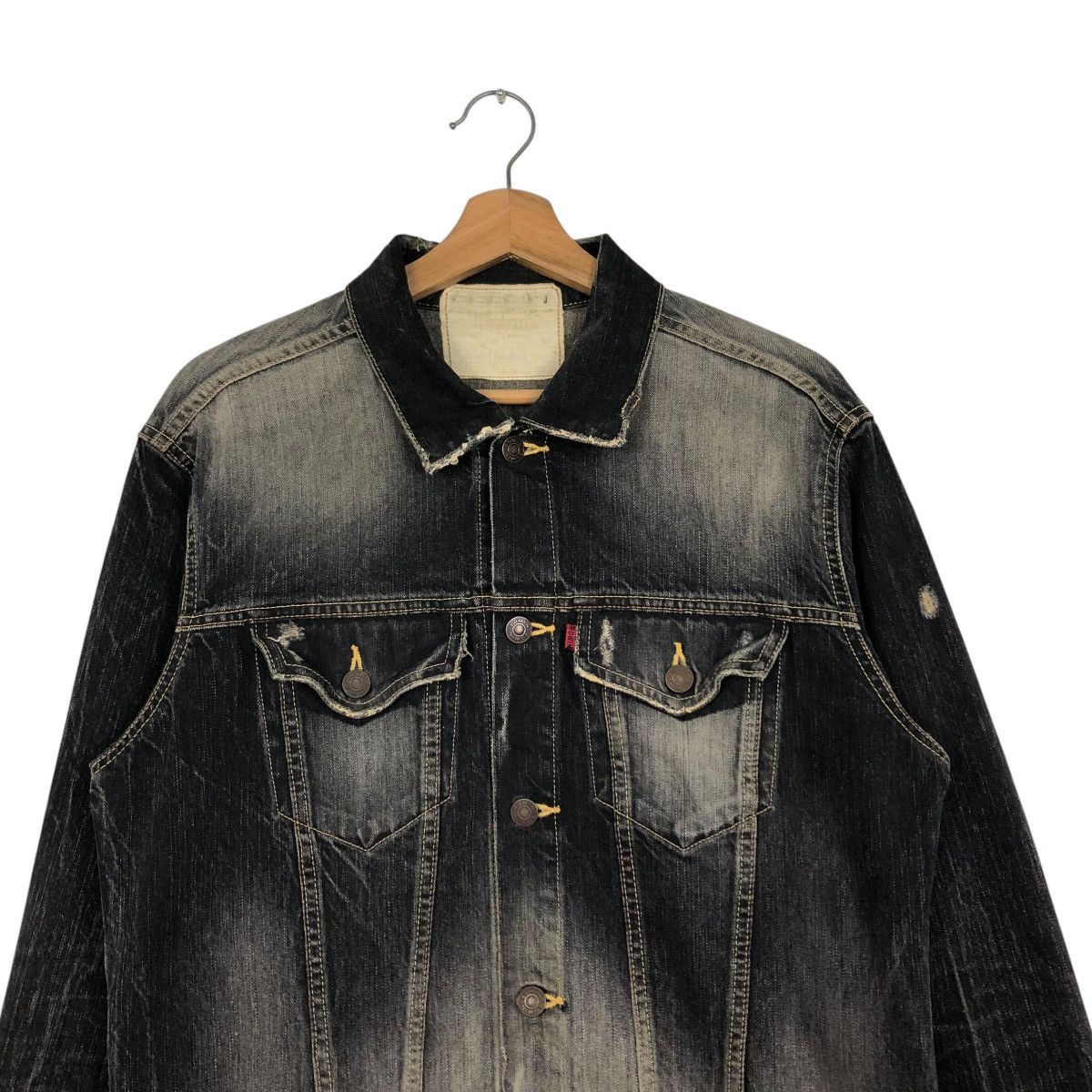 Edwin 🔥VINTAGE DENIM TRUCKER JACKET EDWIN MULTI POCKET Size US L / EU 52-54 / 3 - 5 Thumbnail