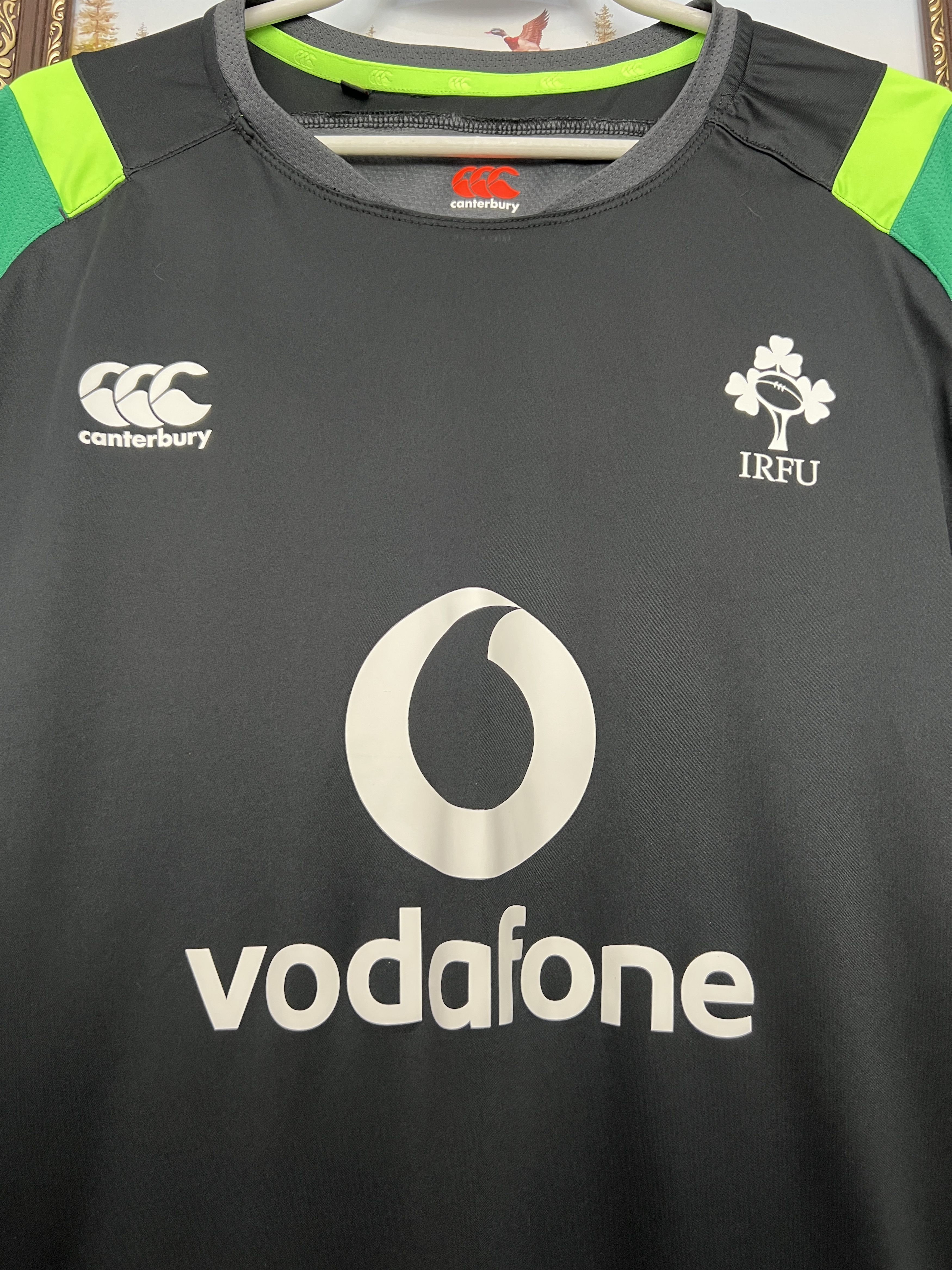 Vintage Ireland Canterbury Rugby Union Jersey Mens Black Shirt Size US XXL / EU 58 / 5 - 3 Thumbnail