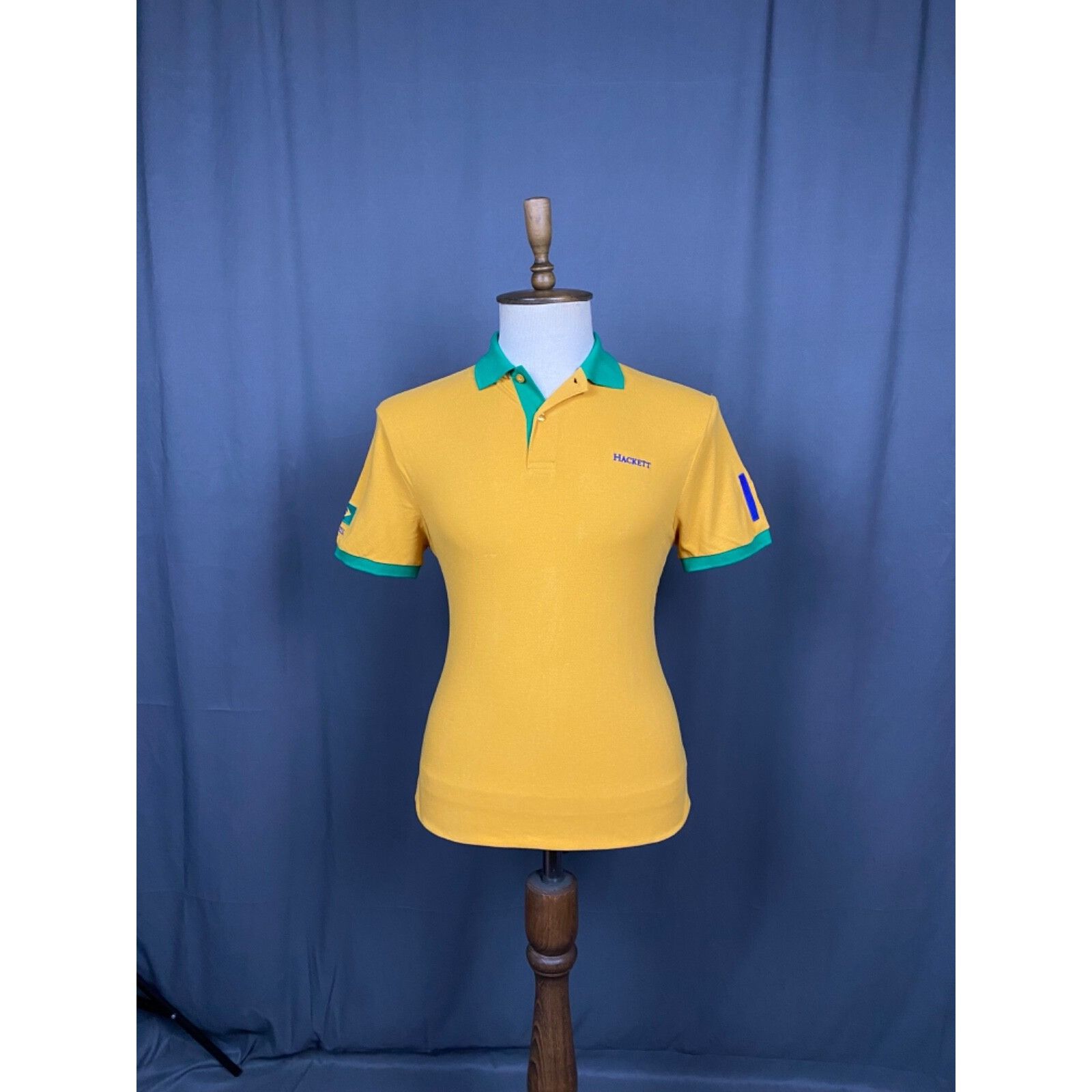 Hackett NWT Hackett Brazil Men's Yellow Polo T-Shirt Size M Size US M / EU 48-50 / 2 - 3 Thumbnail