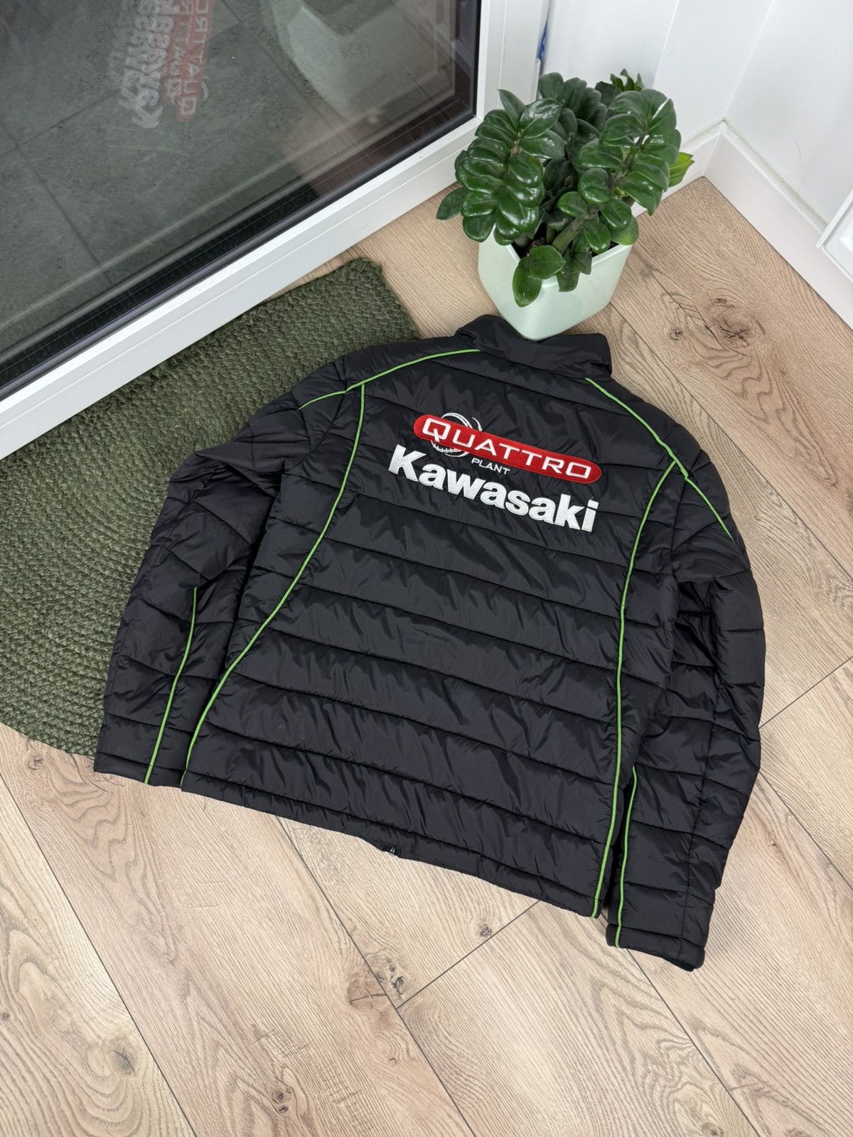 Japanese Brand × Vintage Vintage Kawasaki Quattro Plant Motors Sport Jacket Racing YK Size US XS / EU 42 / 0 - 1 Thumbnail