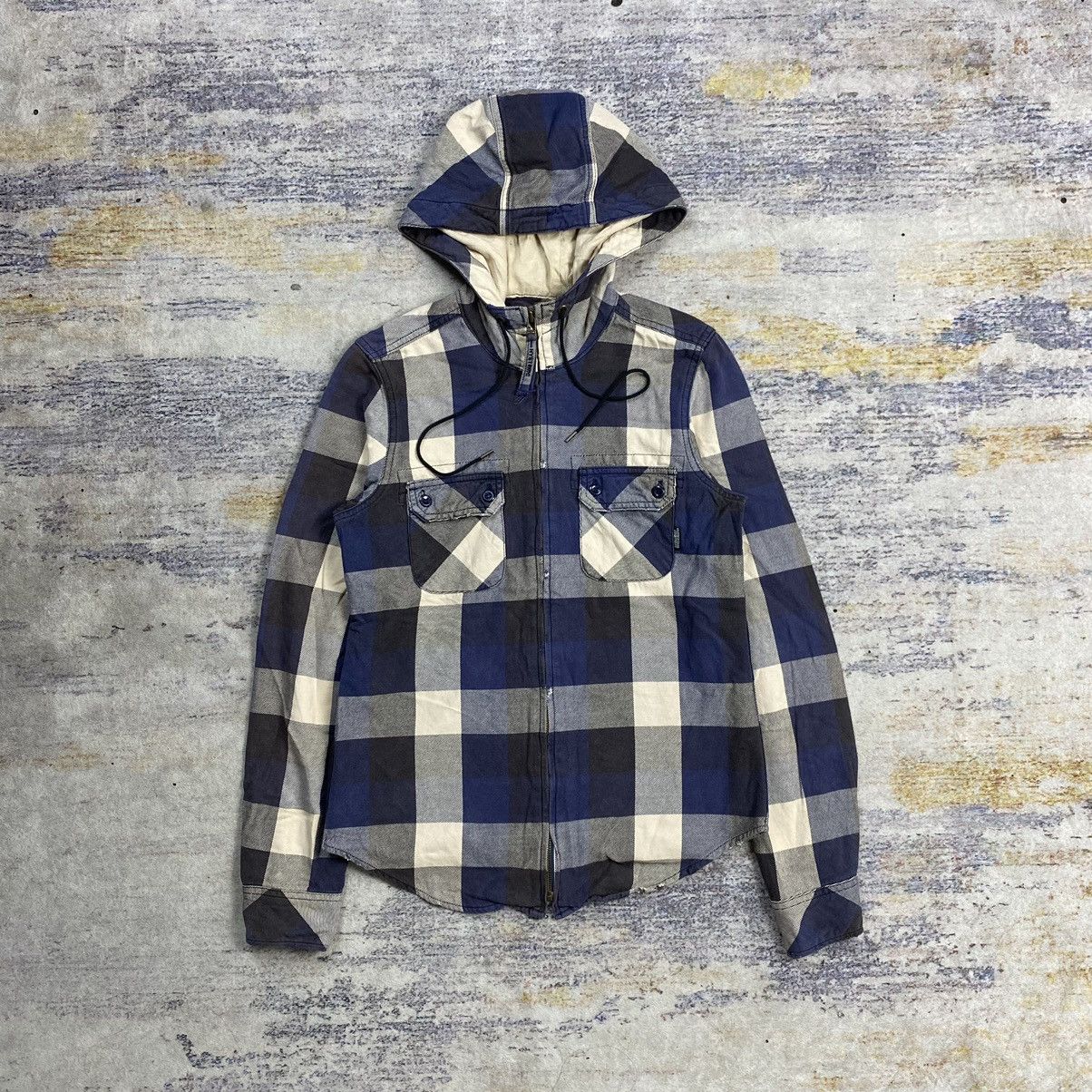 Hysteric Glamour × Japanese Brand vintage Hysteric glamour hooded zip up flannel Size US S / EU 44-46 / 1 - 1 Thumbnail