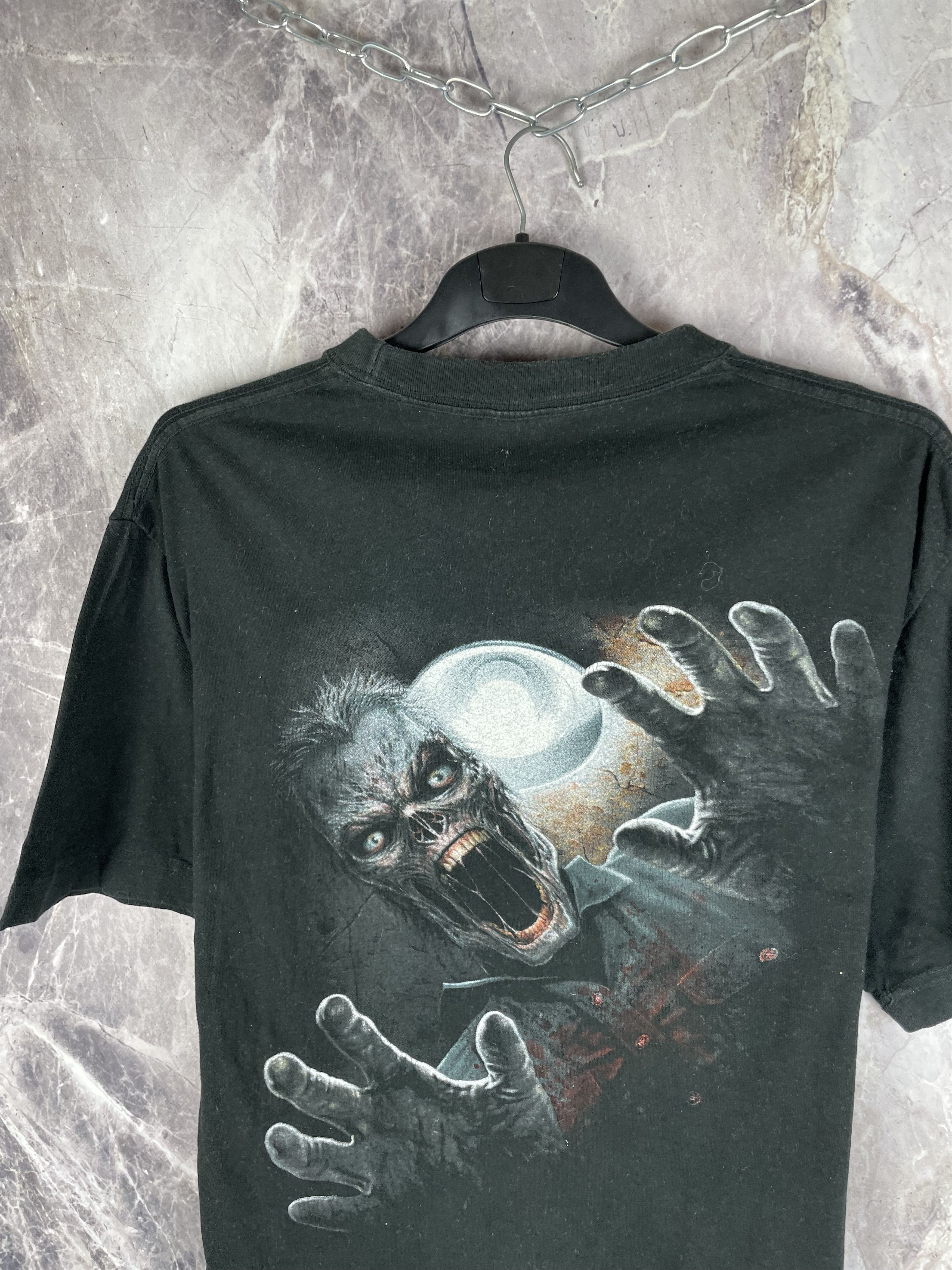 Band Tees vintage faded spiral skull shirt Size US L / EU 52-54 / 3 - 8 Thumbnail