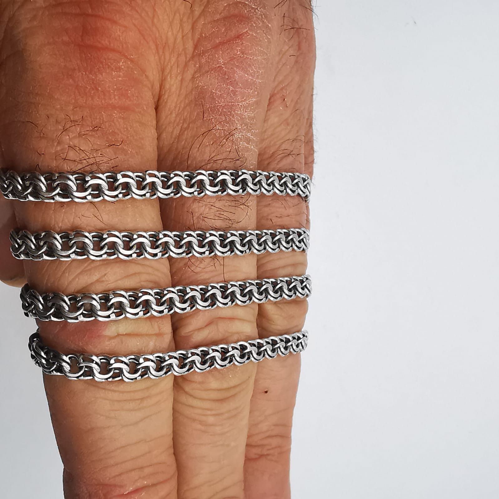 Sterling Silver × Vintage Vintage Jewelry Chain, 925 Sterling Silver, Signed 20,15g Size ONE SIZE - 7 Thumbnail