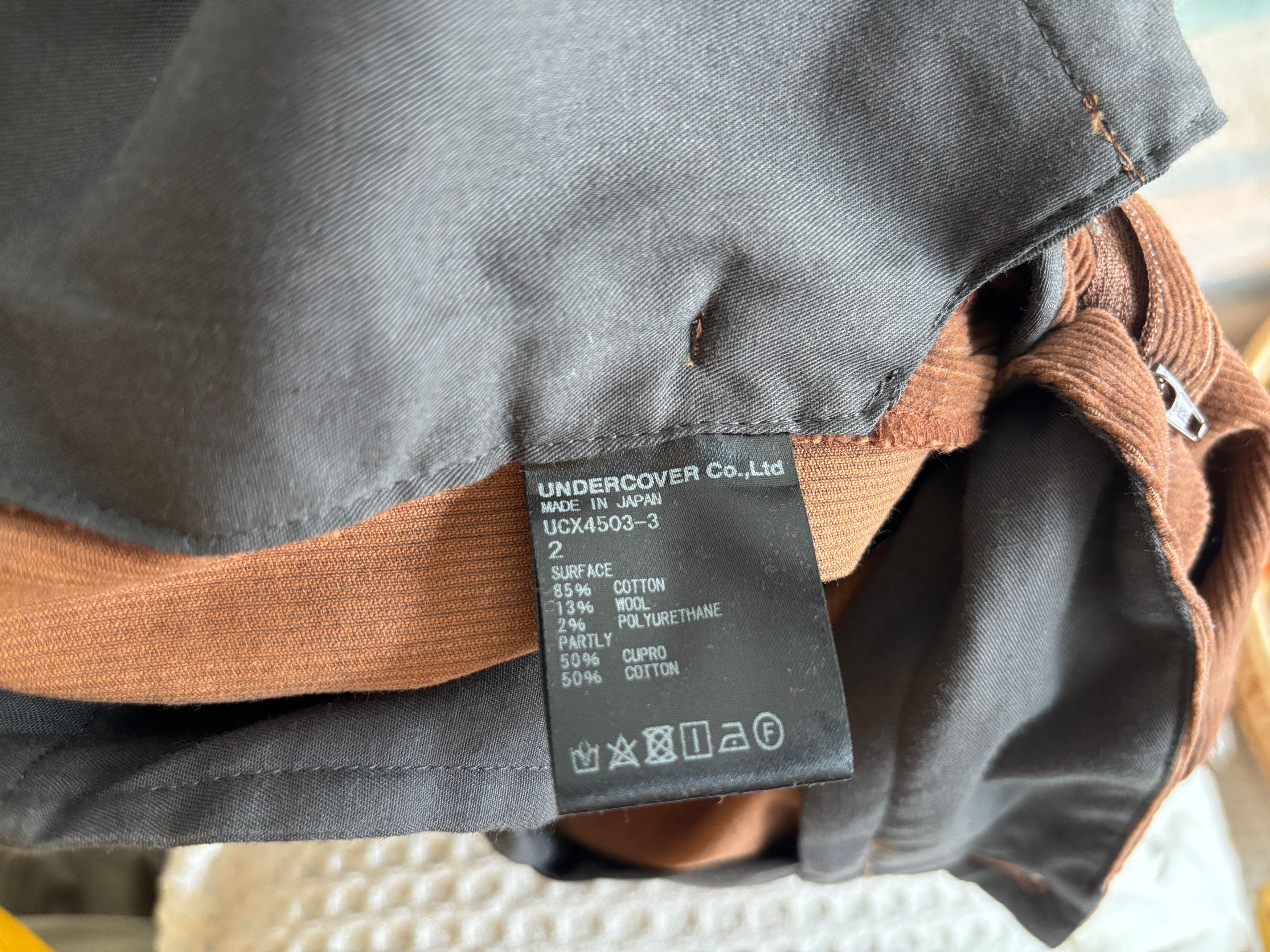 Undercover $550 Wool Cotton Rust Brown Corduroy Pants Size 2 - 30 Size US 30 / EU 46 - 5 Thumbnail