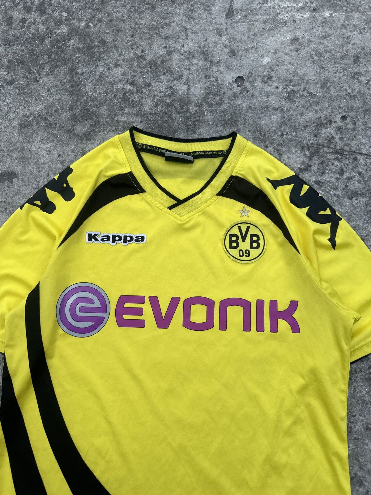 Kappa Kappa Borussia Dortmund Soccer Jersey Rare Blokecore VTg S Size US S / EU 44-46 / 1 - 2 Thumbnail