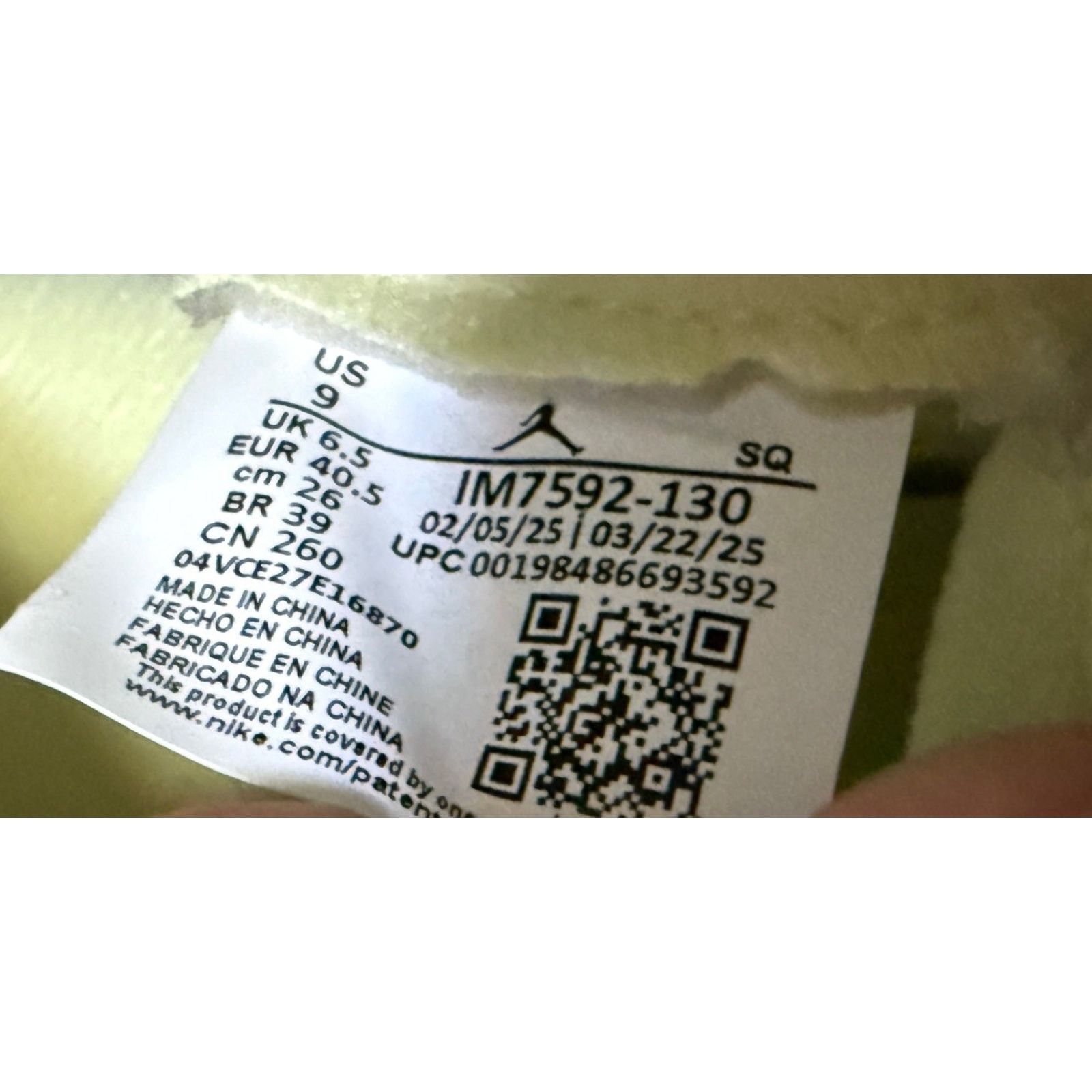 Jordan Brand Air Jordan 5 Retro Luminous Green-Anthracite 9W , 7.5M Size US 7.5 / EU 40-41 - 7 Thumbnail
