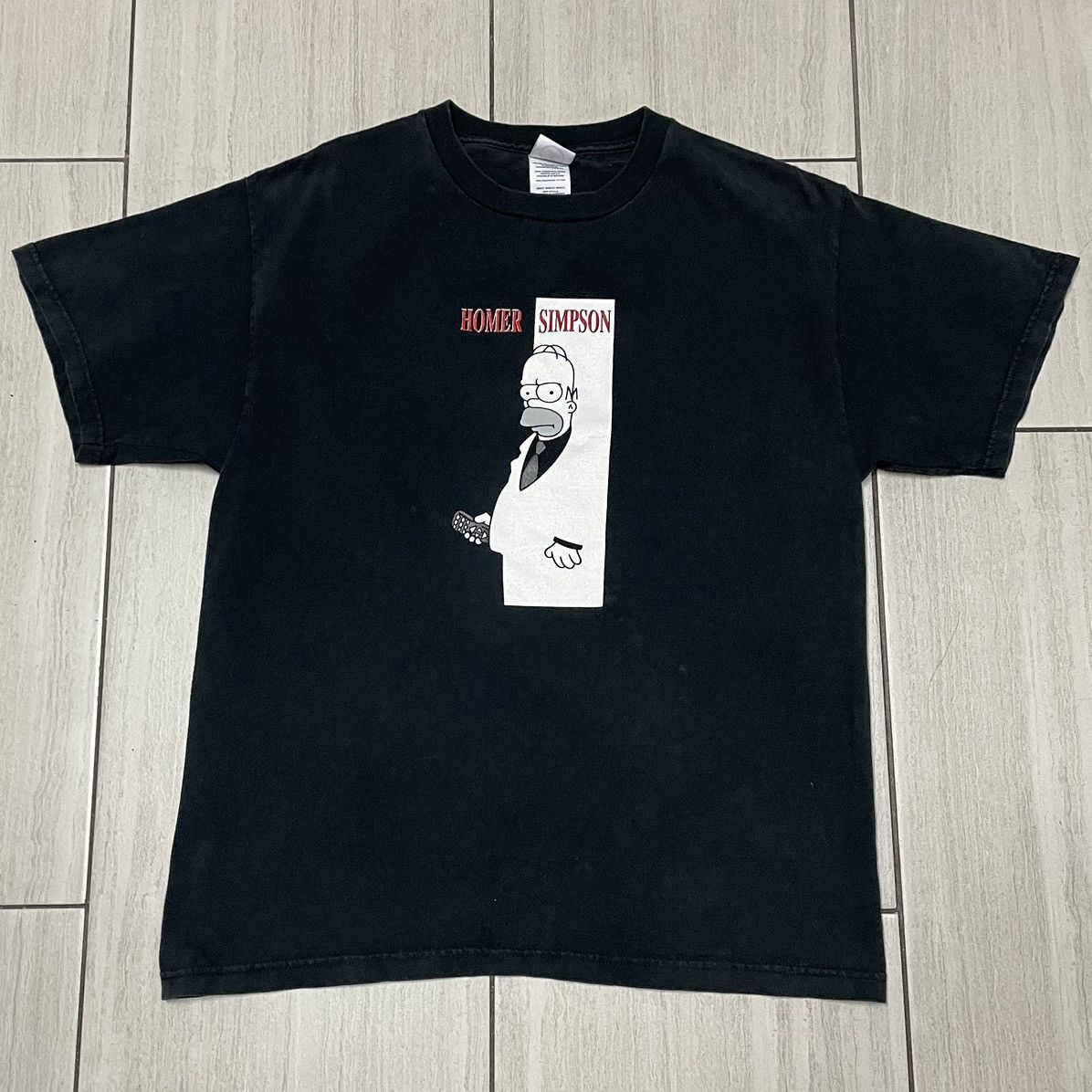 The Simpsons × Vintage Vintage Homer Simpson Scarface T-shirt Size US L / EU 52-54 / 3 - 1 Thumbnail