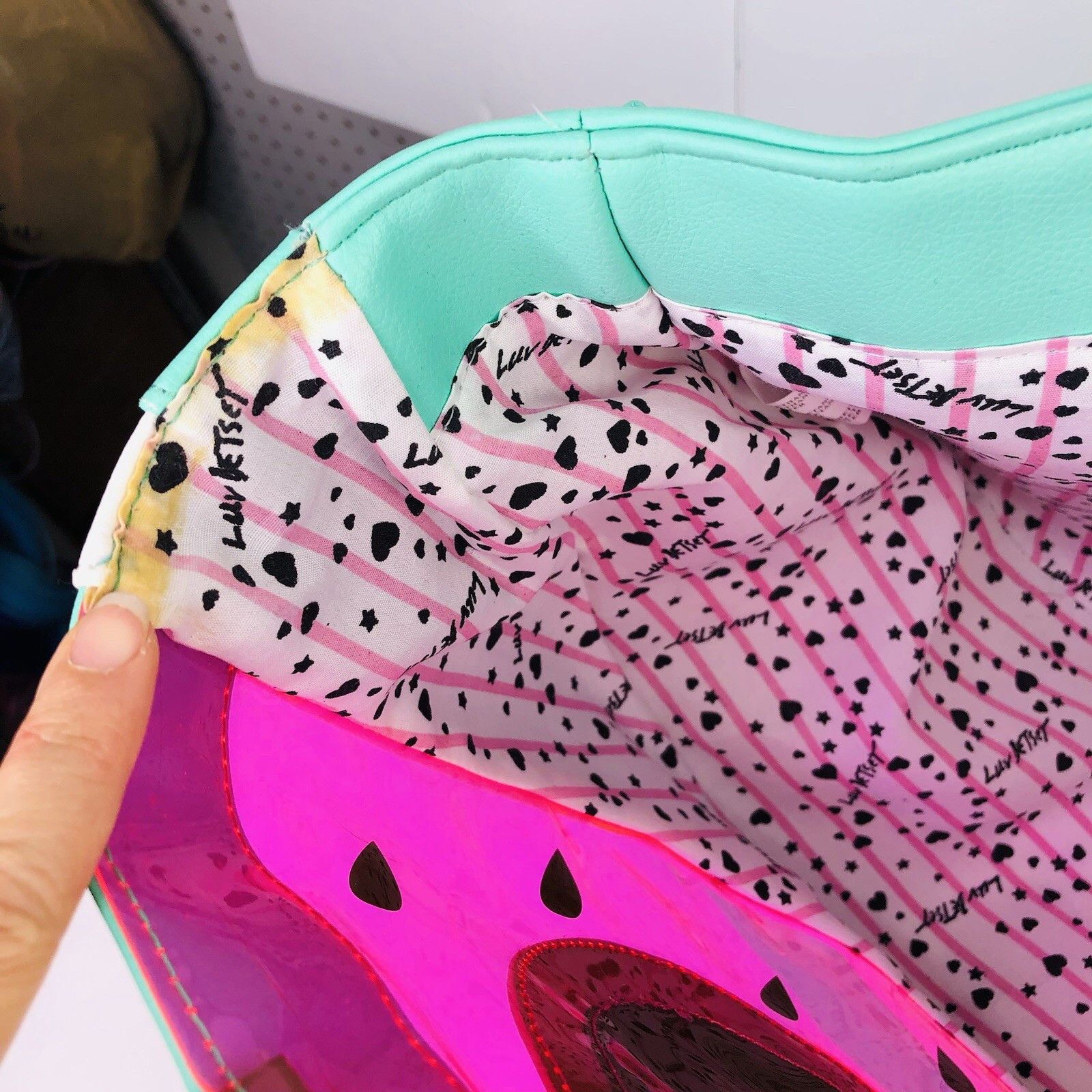 Betsey Johnson Betsey Johnson Shoulder Hand Bag Watermelon Slice y2k Size ONE SIZE - 8 Thumbnail