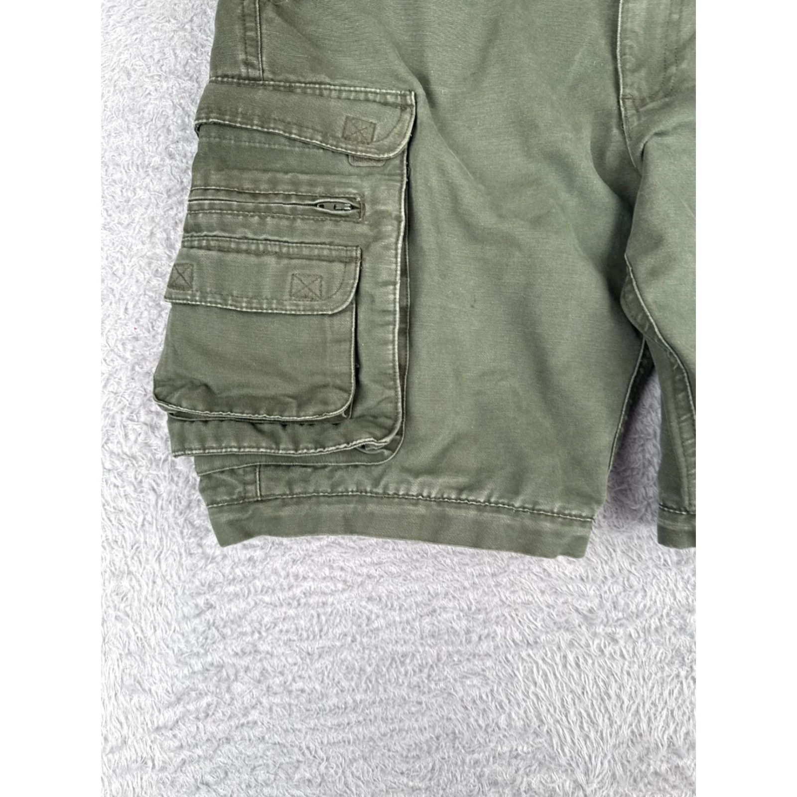 Vintage Boy Scouts Shorts Adult 30 Green Cotton Blend Convertible NO LEGS Cargo Mens Boys Read Size US 30 / EU 46 - 3 Thumbnail