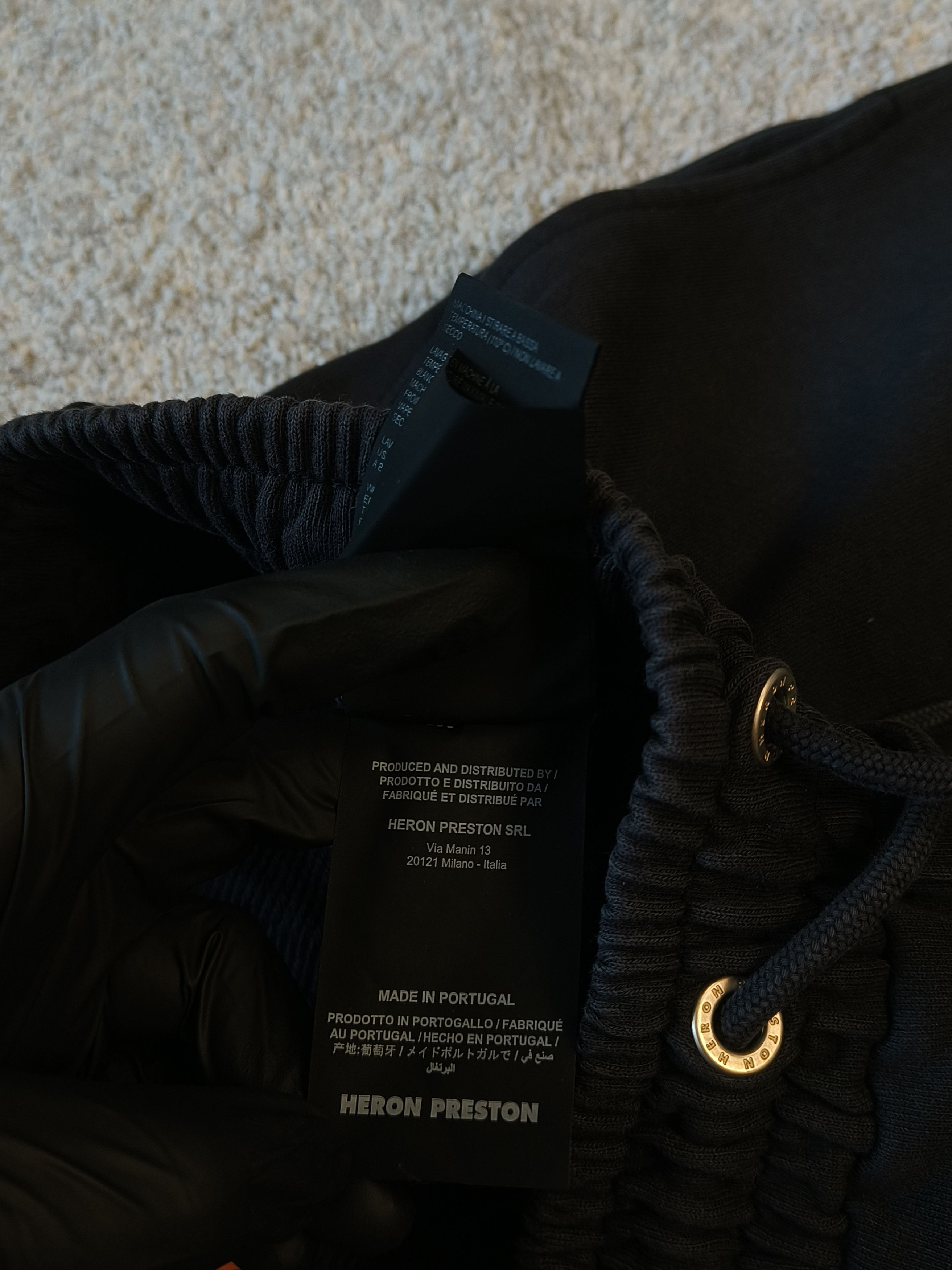 Heron Preston Heron Preston Tapered Printed Drawstring Track Pants Black Size 27" / US 4 / IT 40 - 8 Thumbnail