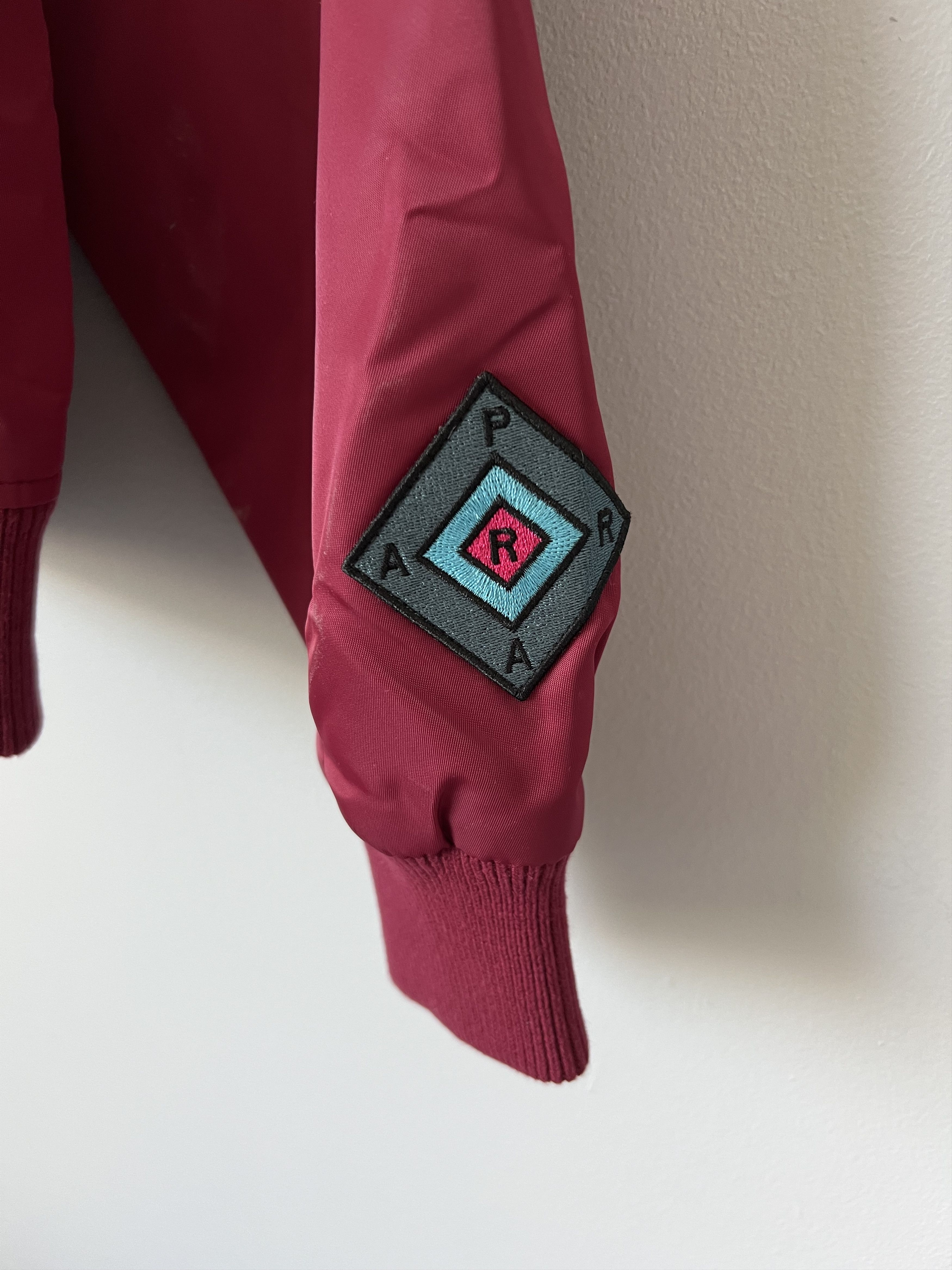 Parra Parra Stacked Pets Varsity Bomber Jacket in Deep Red Size US L / EU 52-54 / 3 - 5 Thumbnail