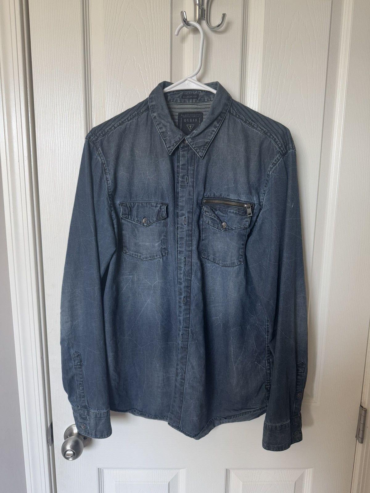 Guess Guess Denim Long Sleeve Shirt – Size Small Size US S / EU 44-46 / 1 - 1 Thumbnail