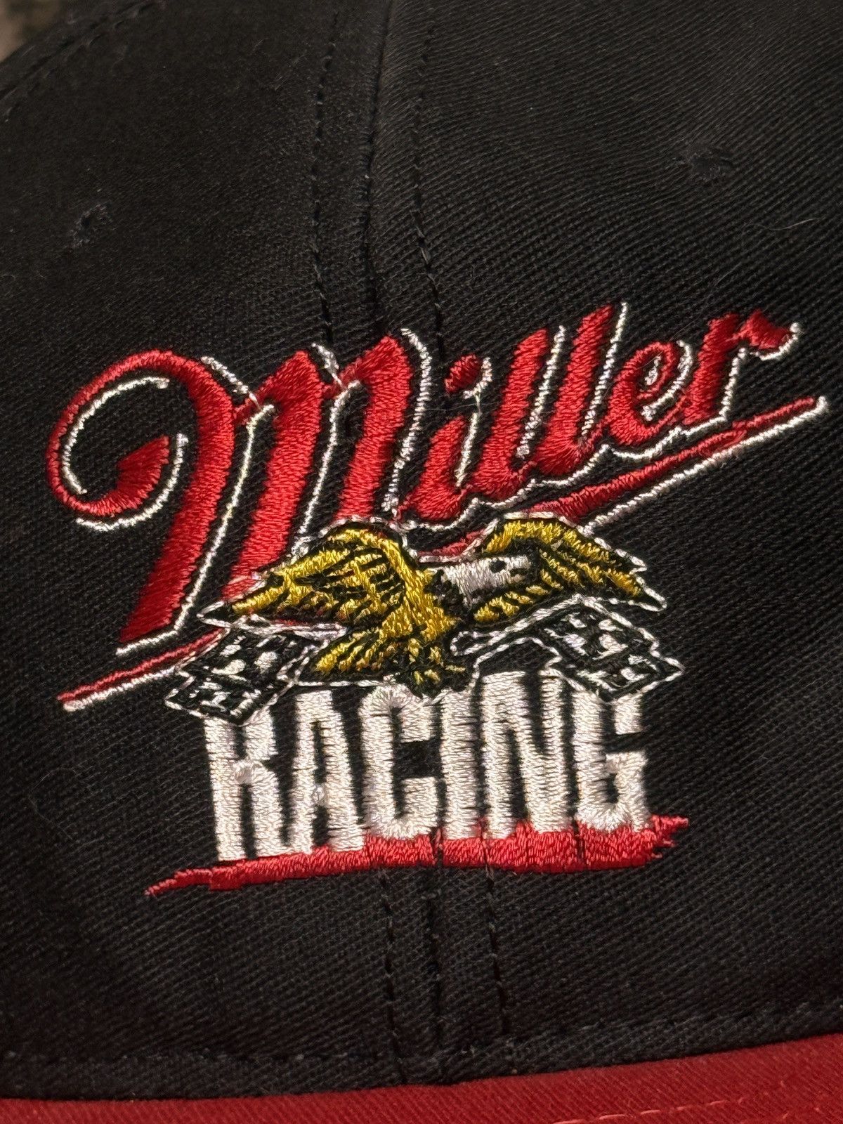 NASCAR × Vintage Vintage 90s Miller Racing NASCAR Cap Snapback (One Size) Size ONE SIZE - 5 Thumbnail