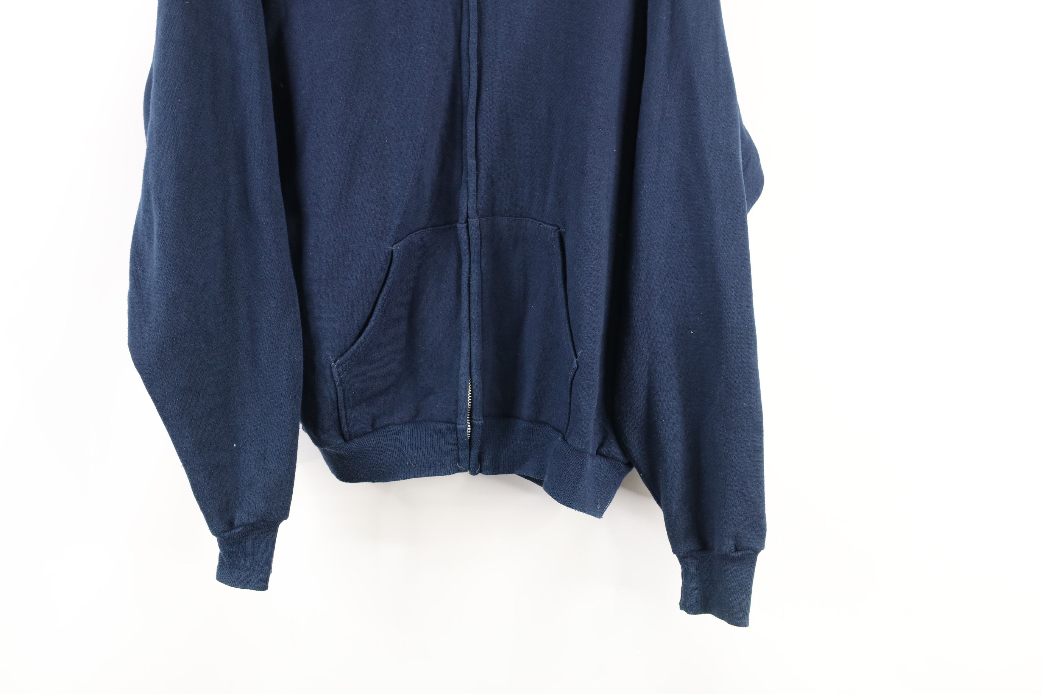 Vintage Vintage 70s Epsilon Fraternity Full Zip Hoodie Blue USA Size US M / EU 48-50 / 2 - 3 Thumbnail