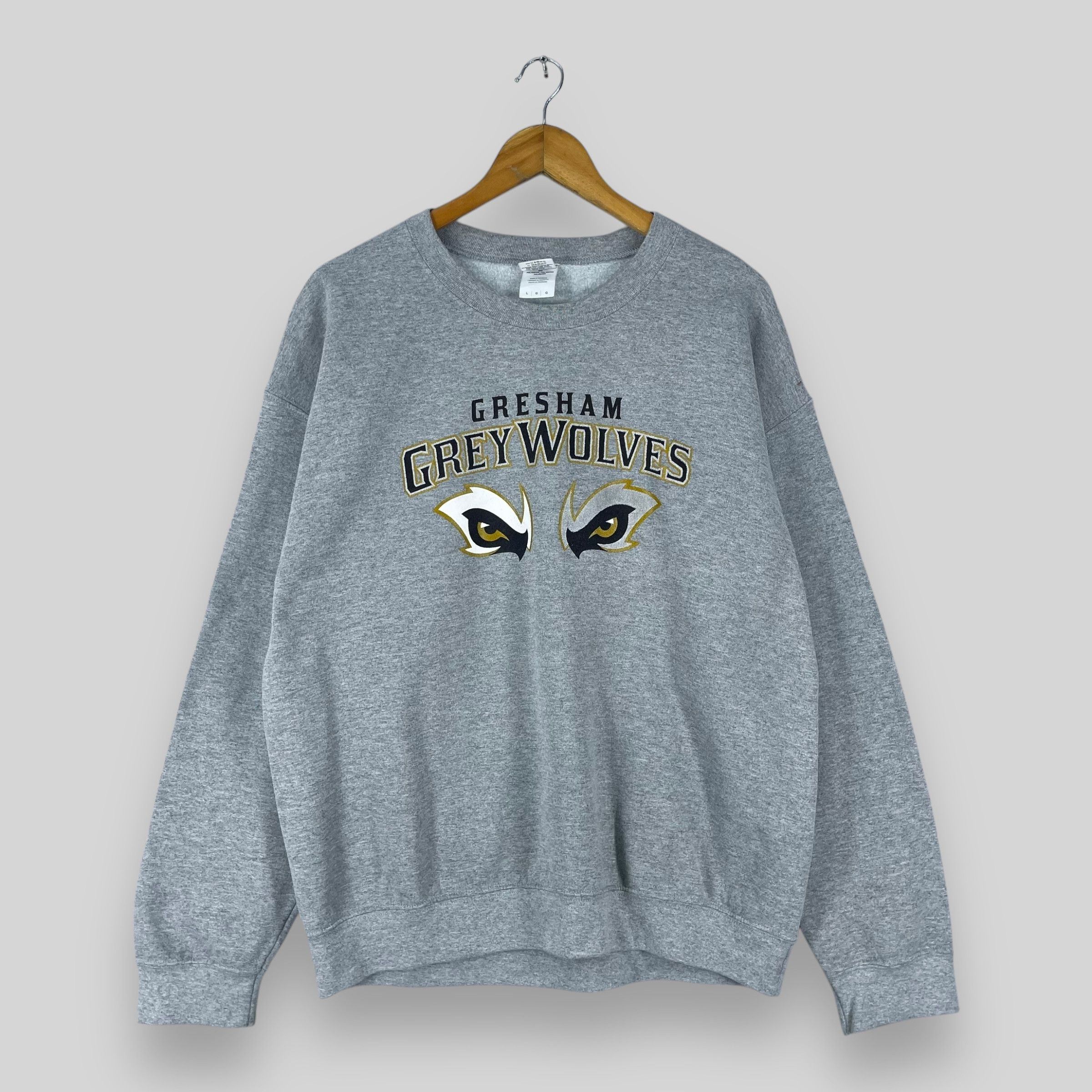 Vintage Vintage GRESHAM GREYWOLVES Baseball Sweatshirt Size US L / EU 52-54 / 3 - 1 Thumbnail