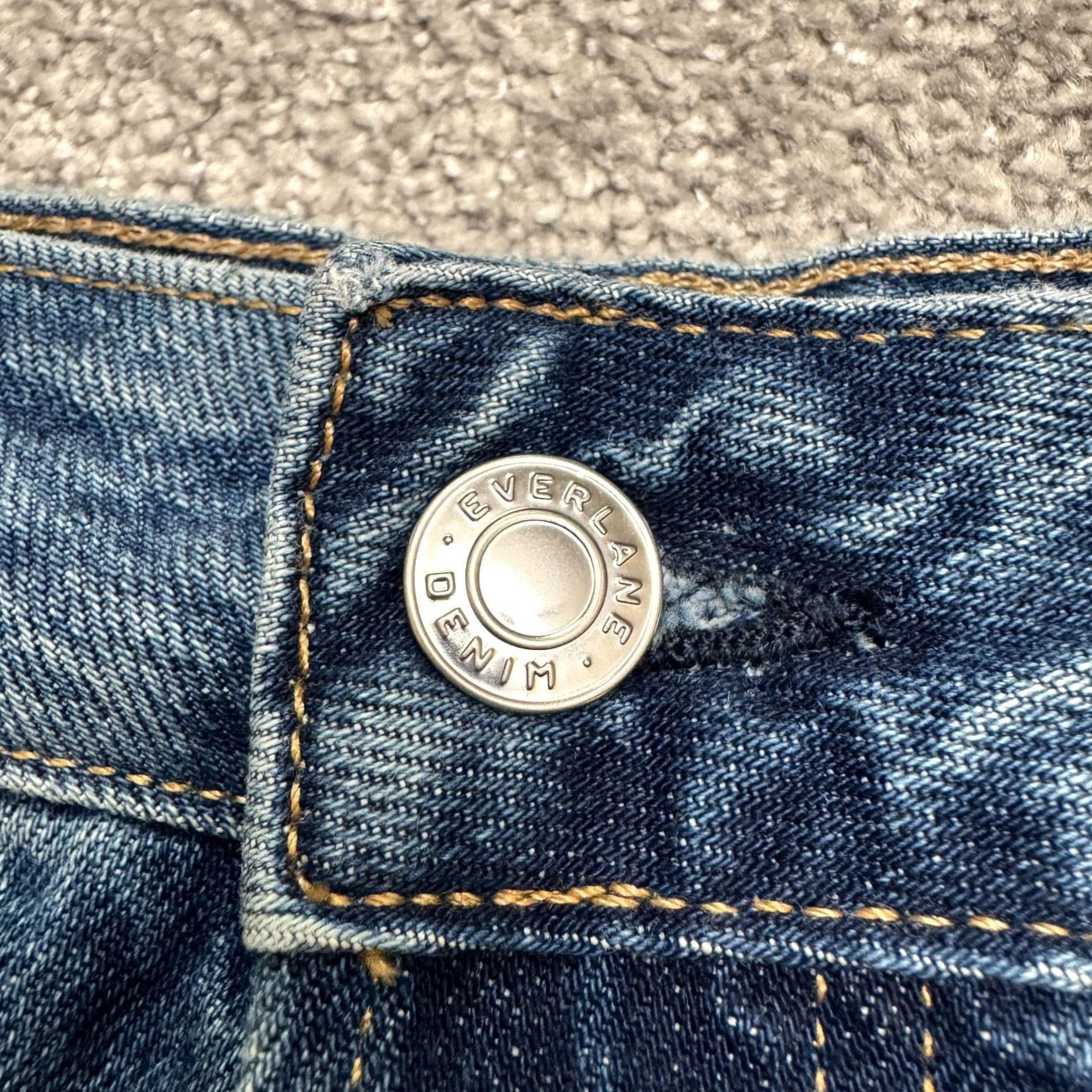 Everlane Everlane The Curvy 90s Cheeky Straight Jean Jeans 30 Blue Denim NWT 100% Cotton High Rise Adult Womens Regular 5-Pocket City Streetwear Vintage No Size 30" / US 8 / IT 44 - 3 Thumbnail
