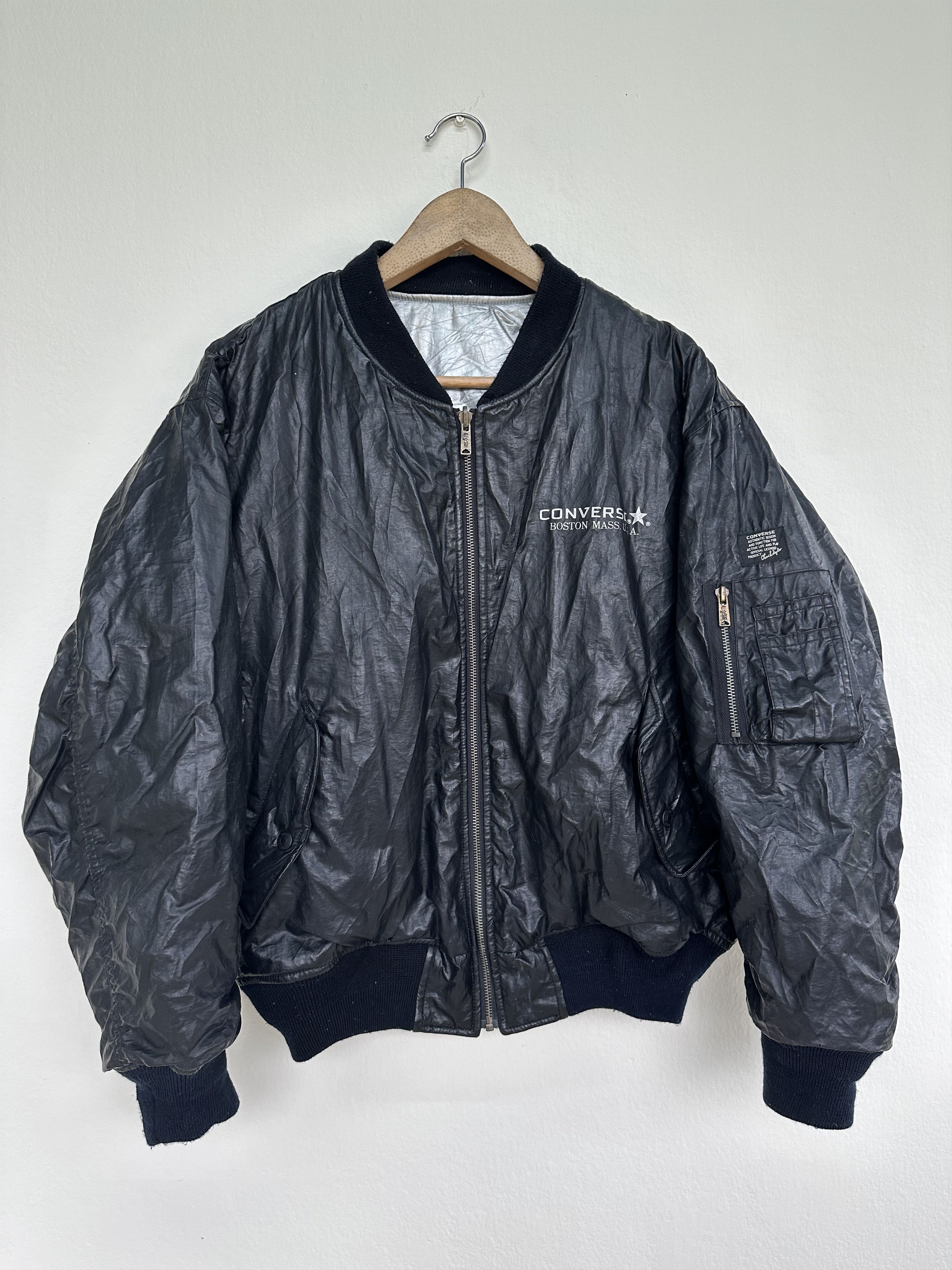 Converse Vintage Converse Reversible Bomber Jacket Boston Mass USA Size US M / EU 48-50 / 2 - 3 Thumbnail