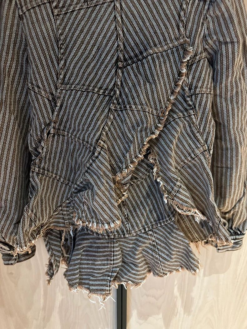 Junya Watanabe Junya Watanabe Asymmetrical sculpture brown striped exotic Size S / US 4 / IT 40 - 6 Thumbnail