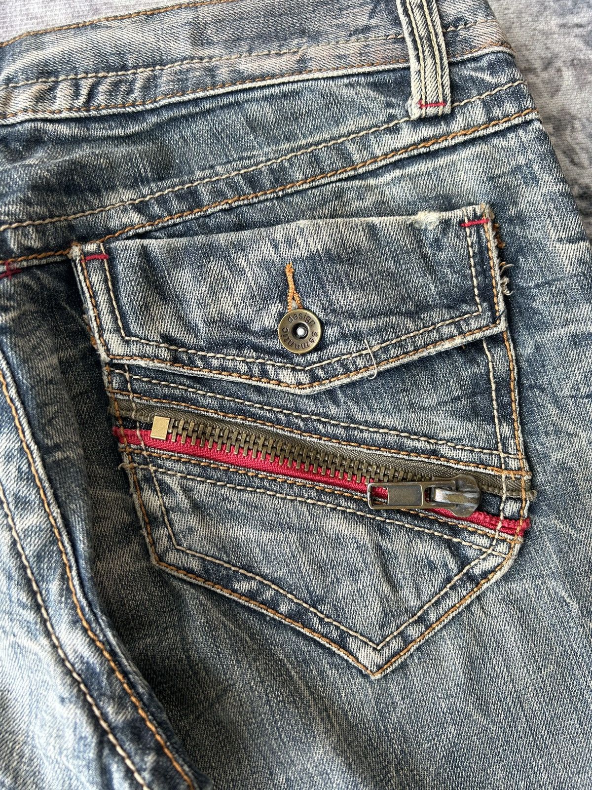 If Six Was Nine Semantic Design Bootcut Jeans Size US 32 / EU 48 - 13 Thumbnail