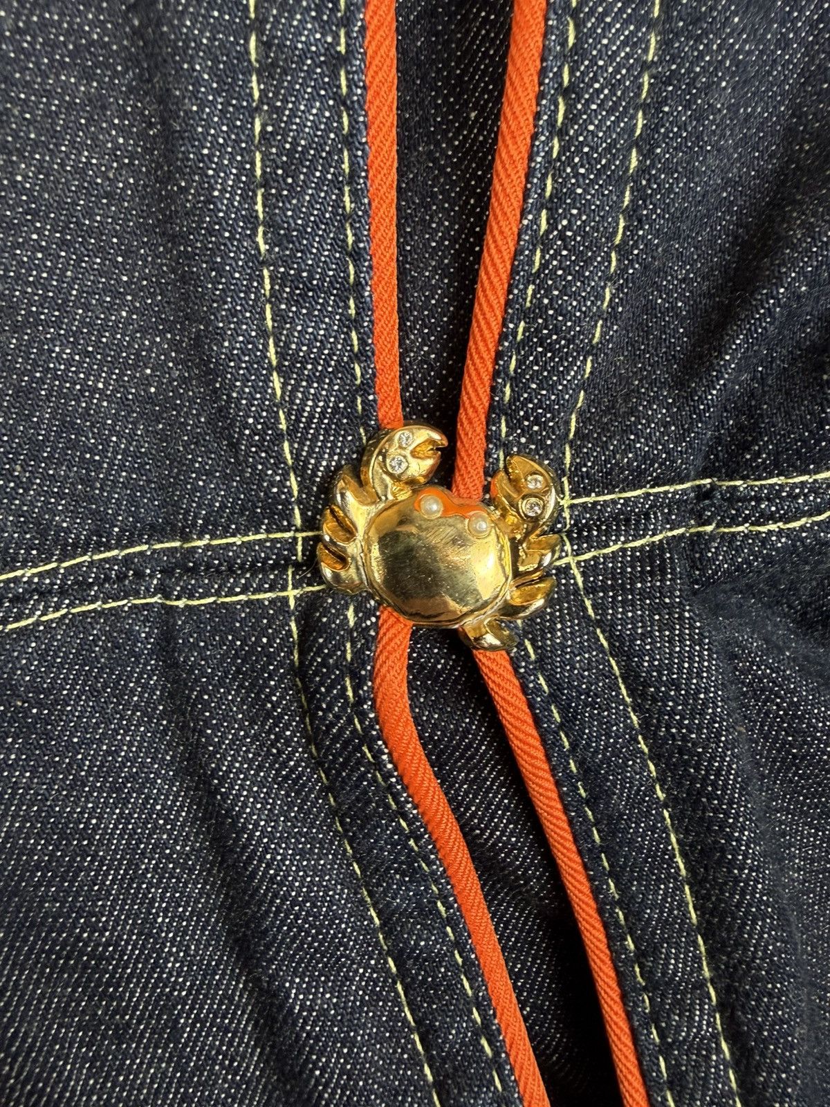 Dsquared2 Vintage Dsquared2 SS2005 Runway Crab Denim Jacket Size 40 Size S / US 4 / IT 40 - 9 Thumbnail