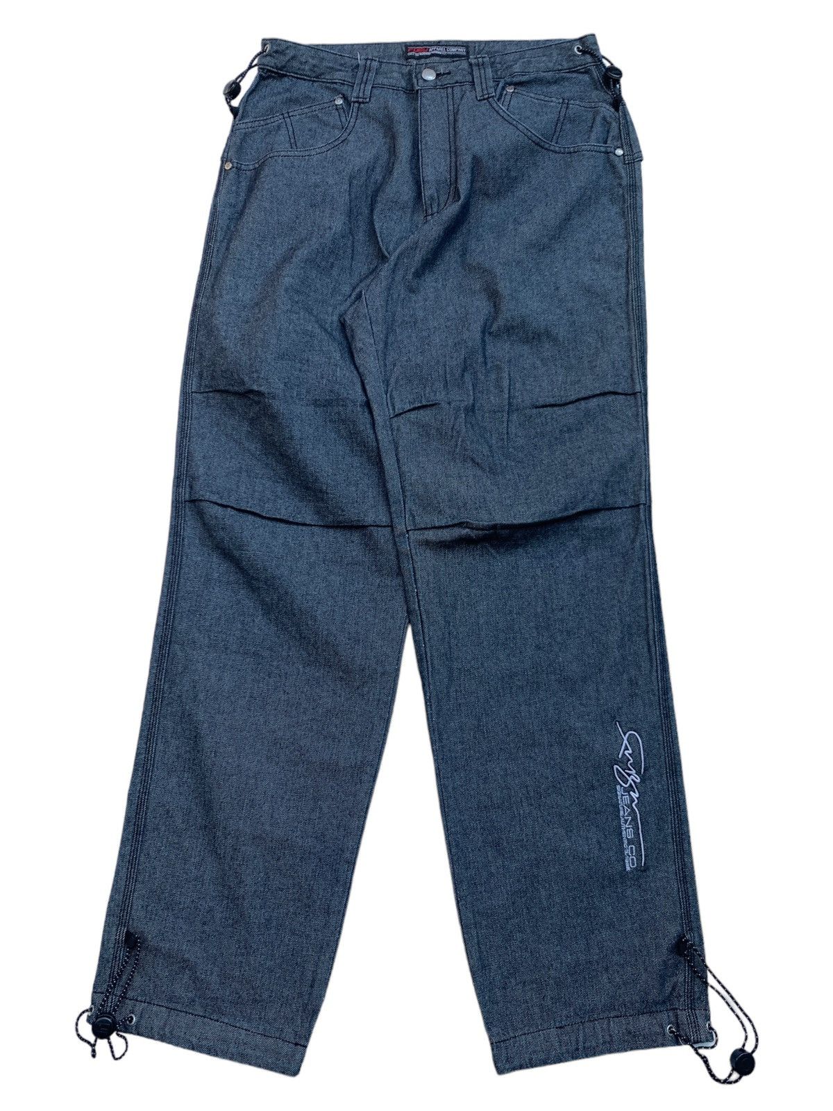 image of Fubu The Collection Denim Baggy in Black, Men's (Size 34)