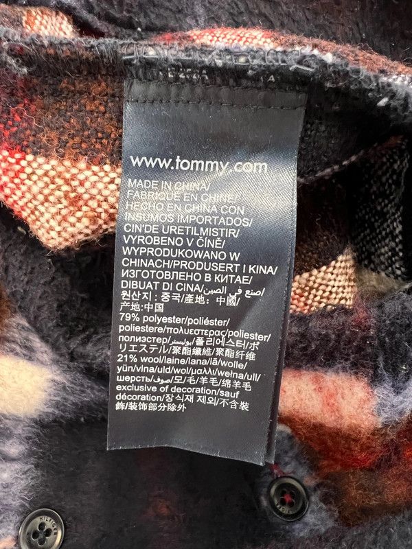 Tommy Hilfiger TOMMY HILFIGER WOOL-BLEND PLAID SHIRT – SIZE L Size US L / EU 52-54 / 3 - 11 Thumbnail