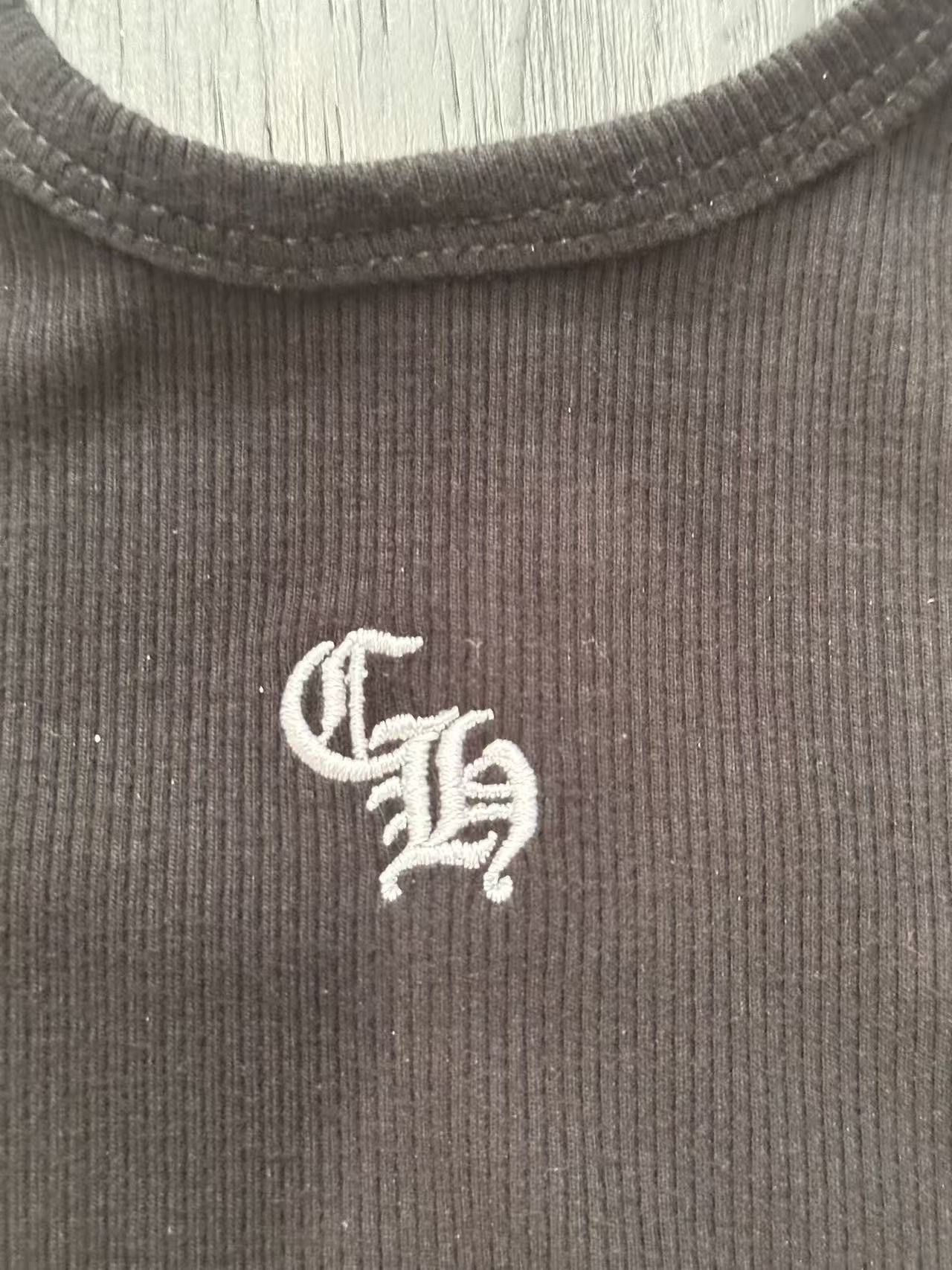 Chrome Hearts Chrome Hearts Bad Seed CH Embroidered Black Rib Tank Top Size M / US 6-8 / IT 42-44 - 4 Thumbnail
