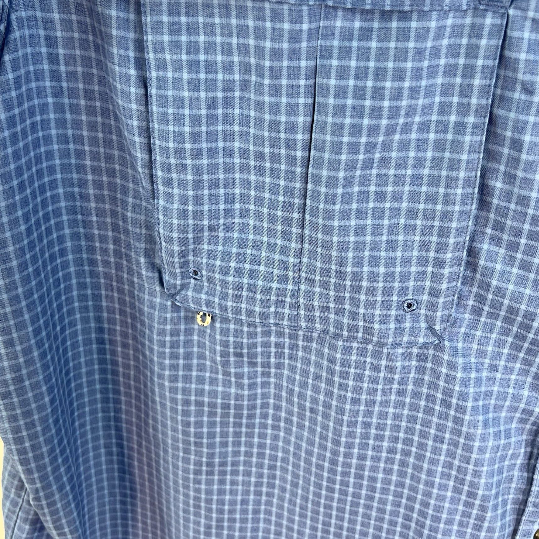 Vintage Magellan UPF30 Checked Relaxed Button-Up Shirt Mens SZ 3XL Blue Short Sleeve Size US XXL / EU 58 / 5 - 5 Thumbnail