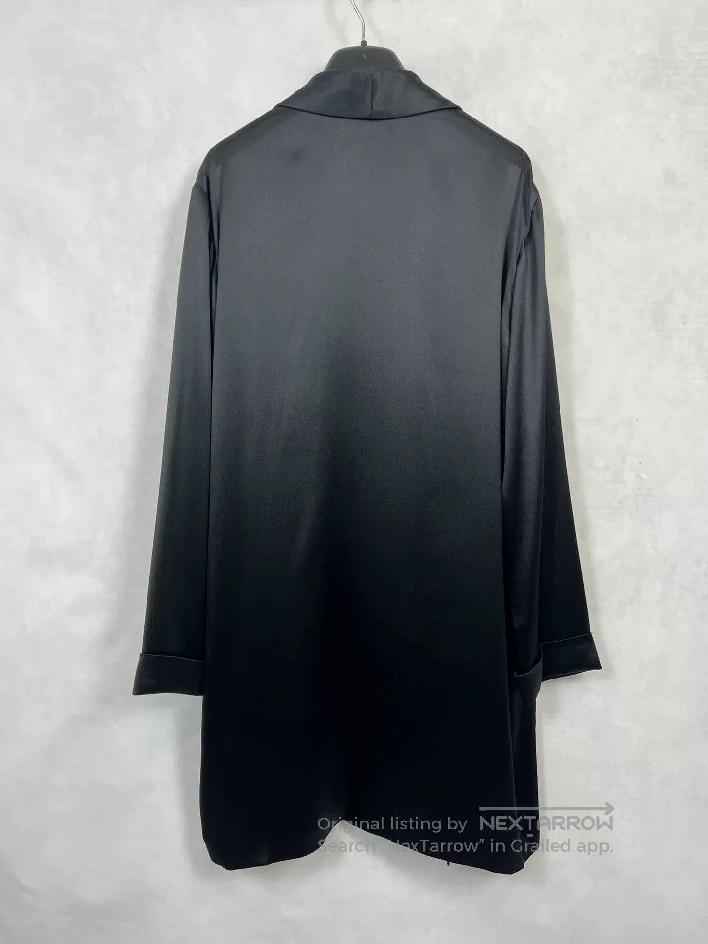 Saint Laurent Paris Saint Laurent Silk Black Drape Cardigan. Size L / US 10 / IT 46 - 3 Thumbnail
