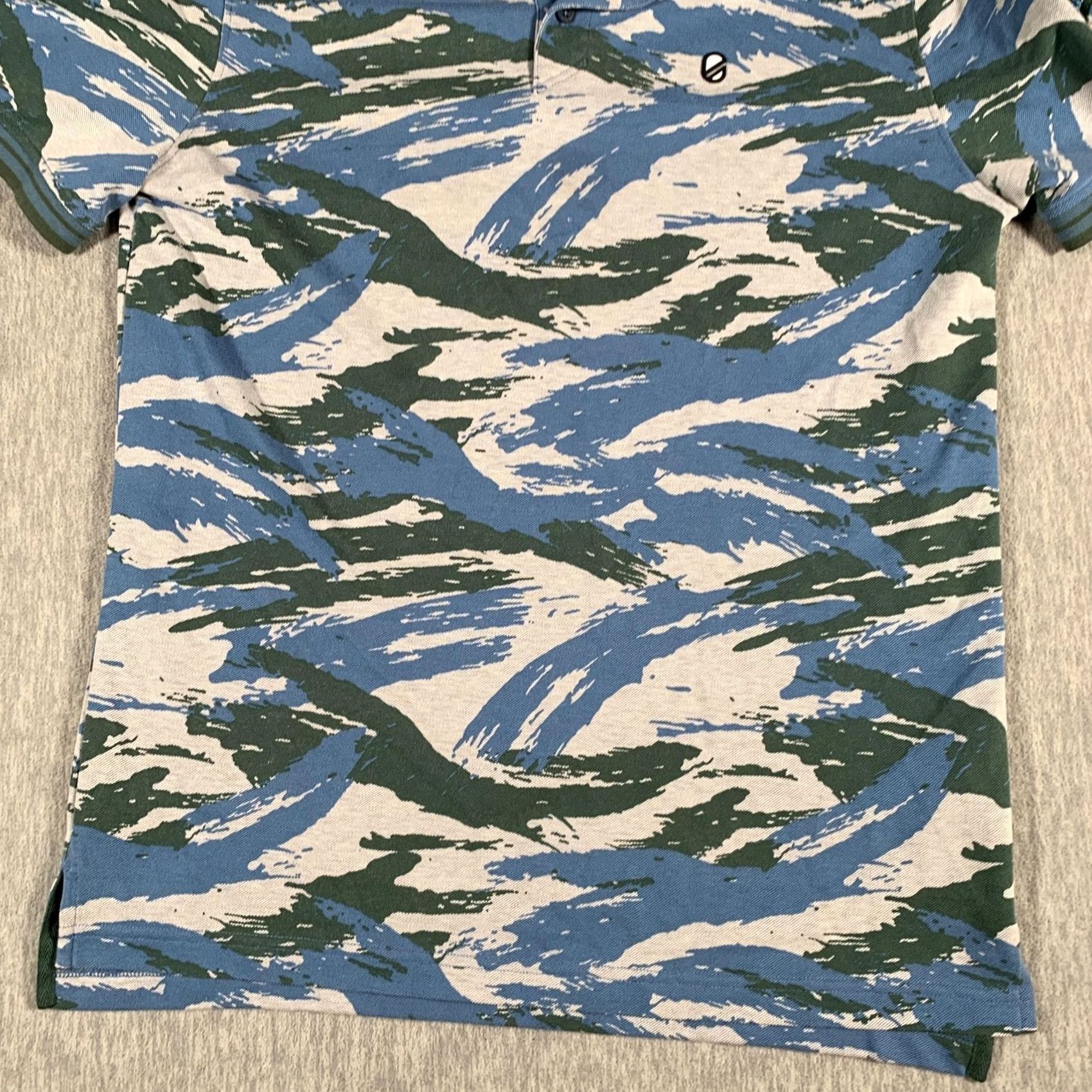 Vintage Extracurricular Polo Shirt Mens Medium Blue Green Camo Golf CaddyHack Top Size US M / EU 48-50 / 2 - 3 Thumbnail