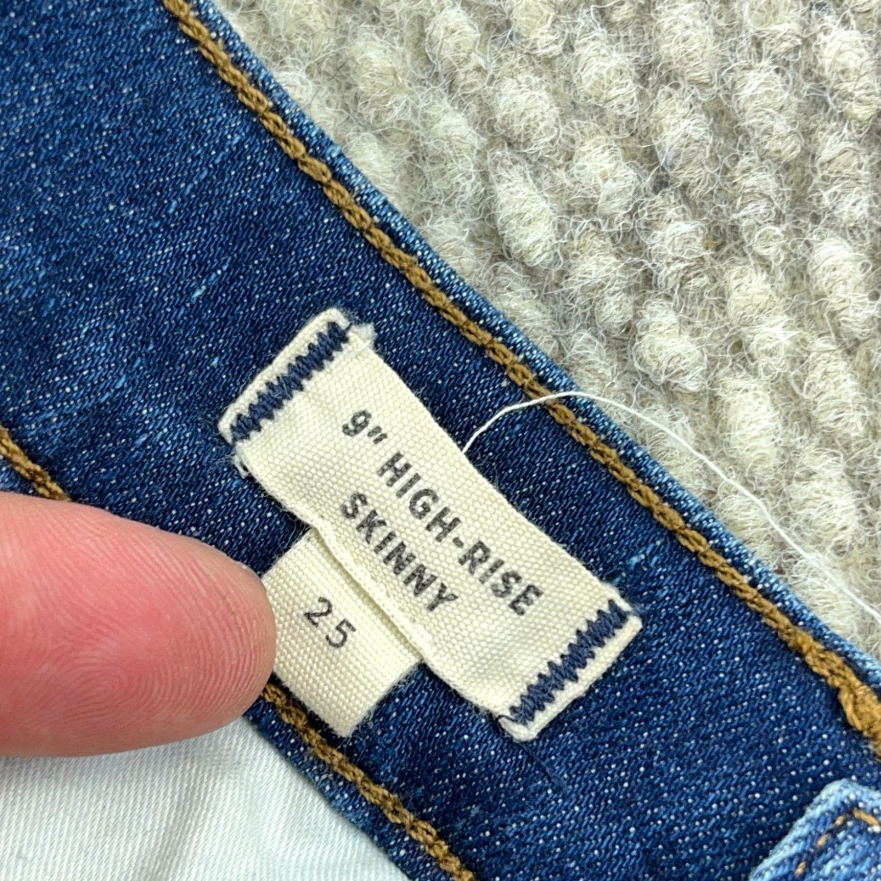 Madewell VINTAGE Madewell Jeans Women 25 Skinny Fit Mid Rise Blue Cotton Denim Pants Ladies Size 42" / US 20 - 4 Thumbnail