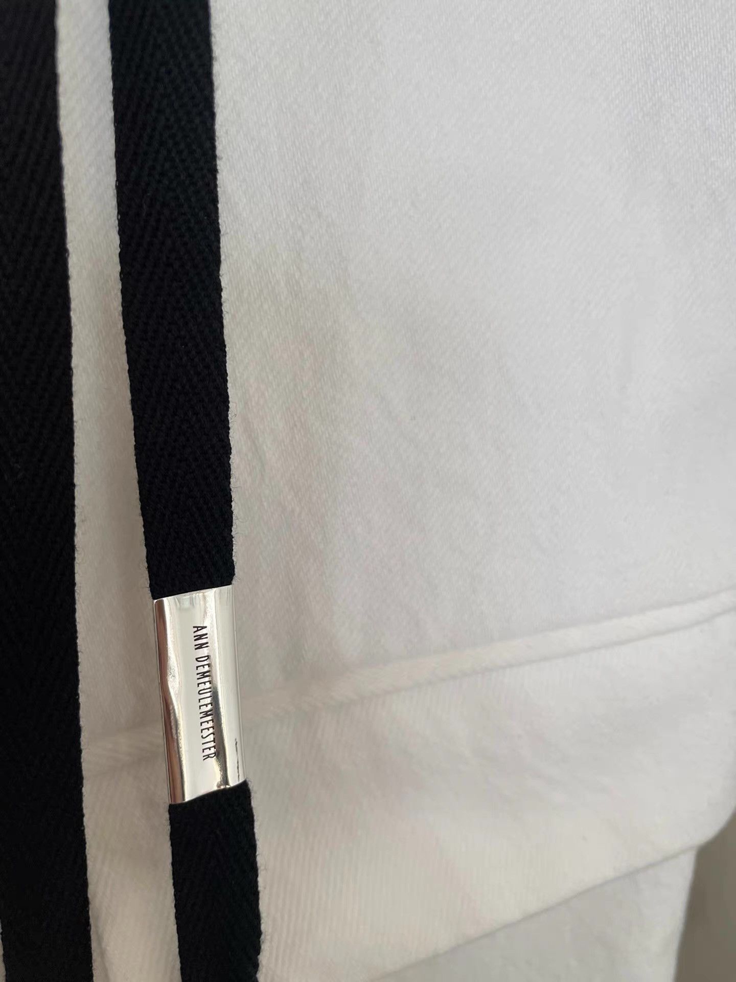 Ann Demeulemeester Ann Demeulemeester White Denim Ribbon Coat Ｑ21 Size US S / EU 44-46 / 1 - 4 Thumbnail