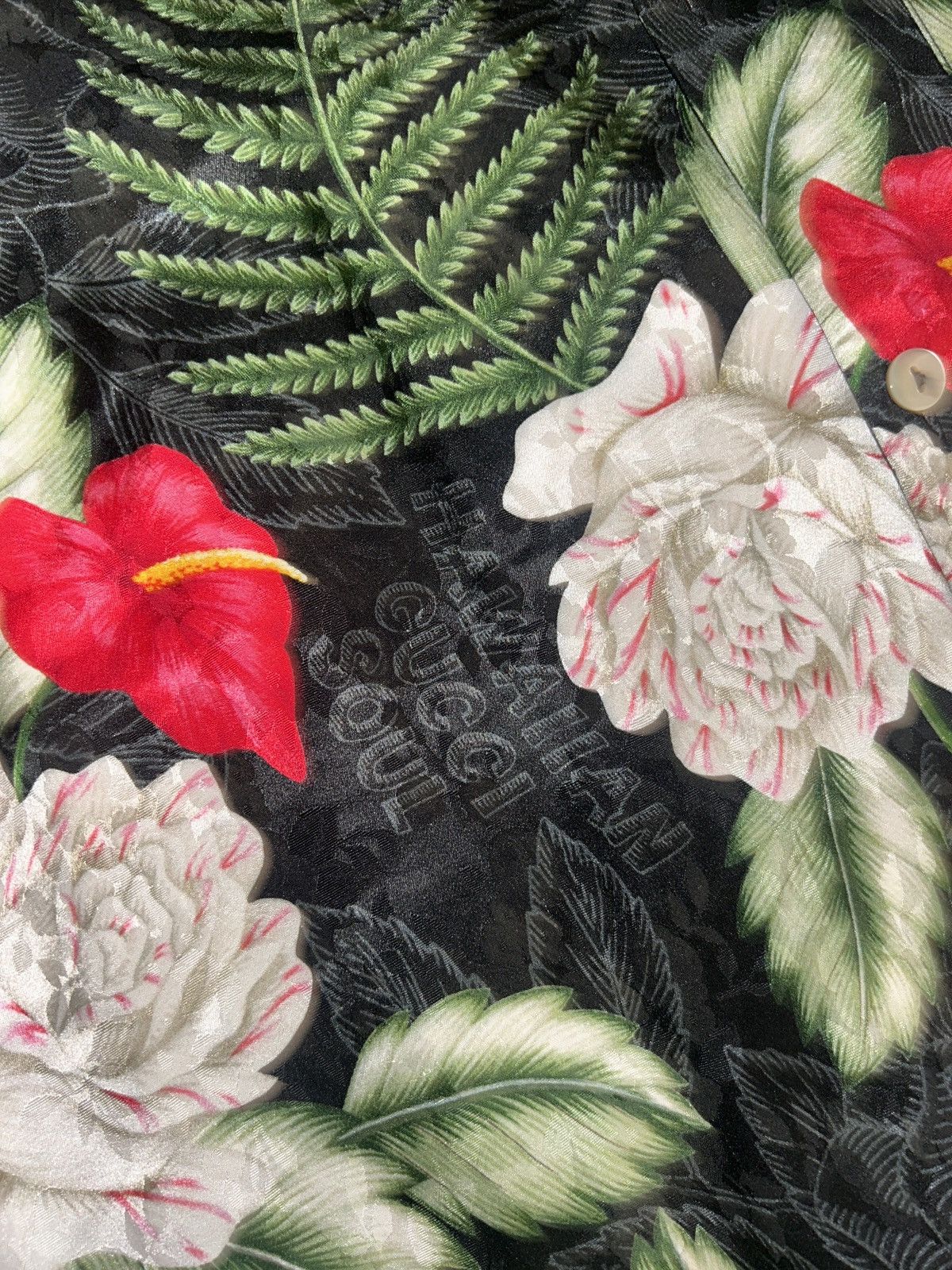 Gucci Men's GUCCI Hawaiian Floral Print Short Sleeve Shirt Size US M / EU 48-50 / 2 - 4 Thumbnail